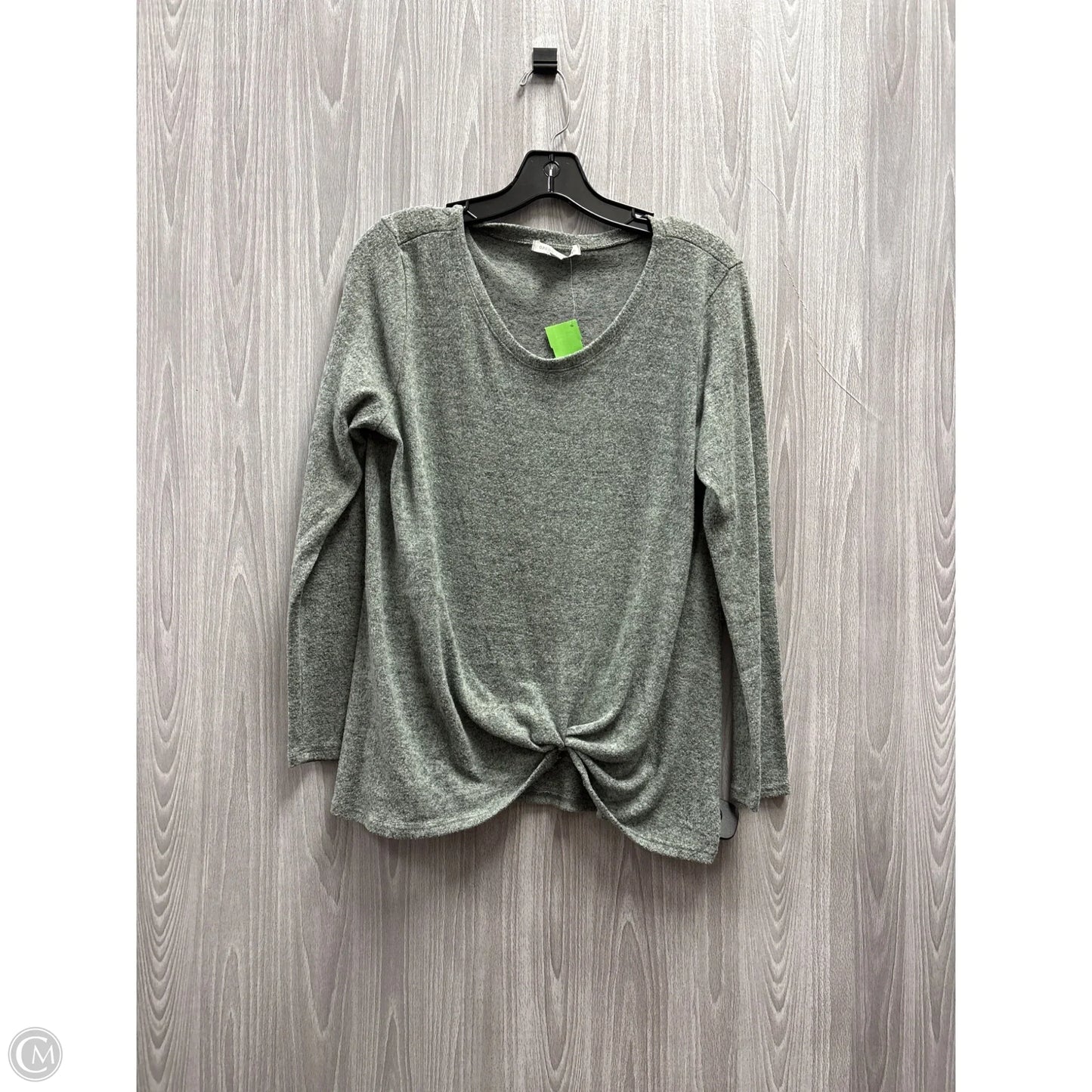 Top Long Sleeve By Green Envelope In Green, Size: L