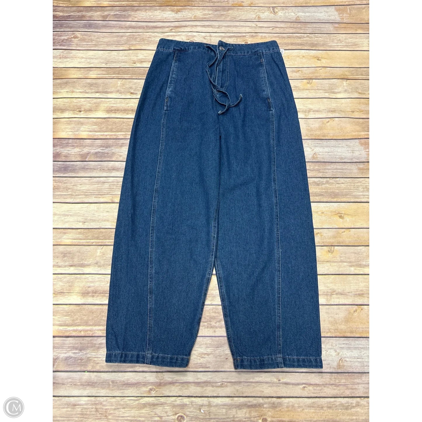 Jeans Wide Leg By Clothes Mentor In Blue Denim, Size: L