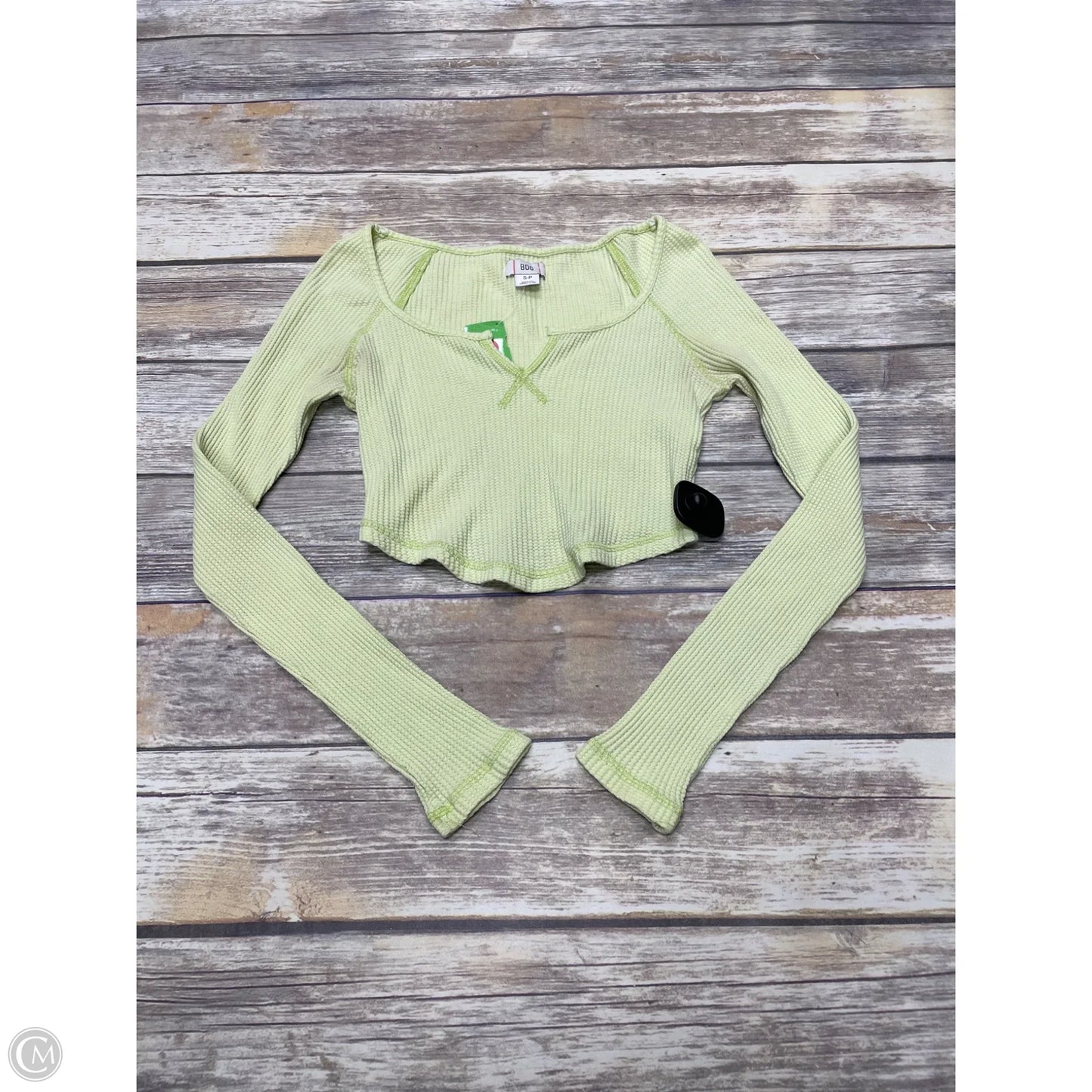Top Long Sleeve By Bdg In Green, Size: S