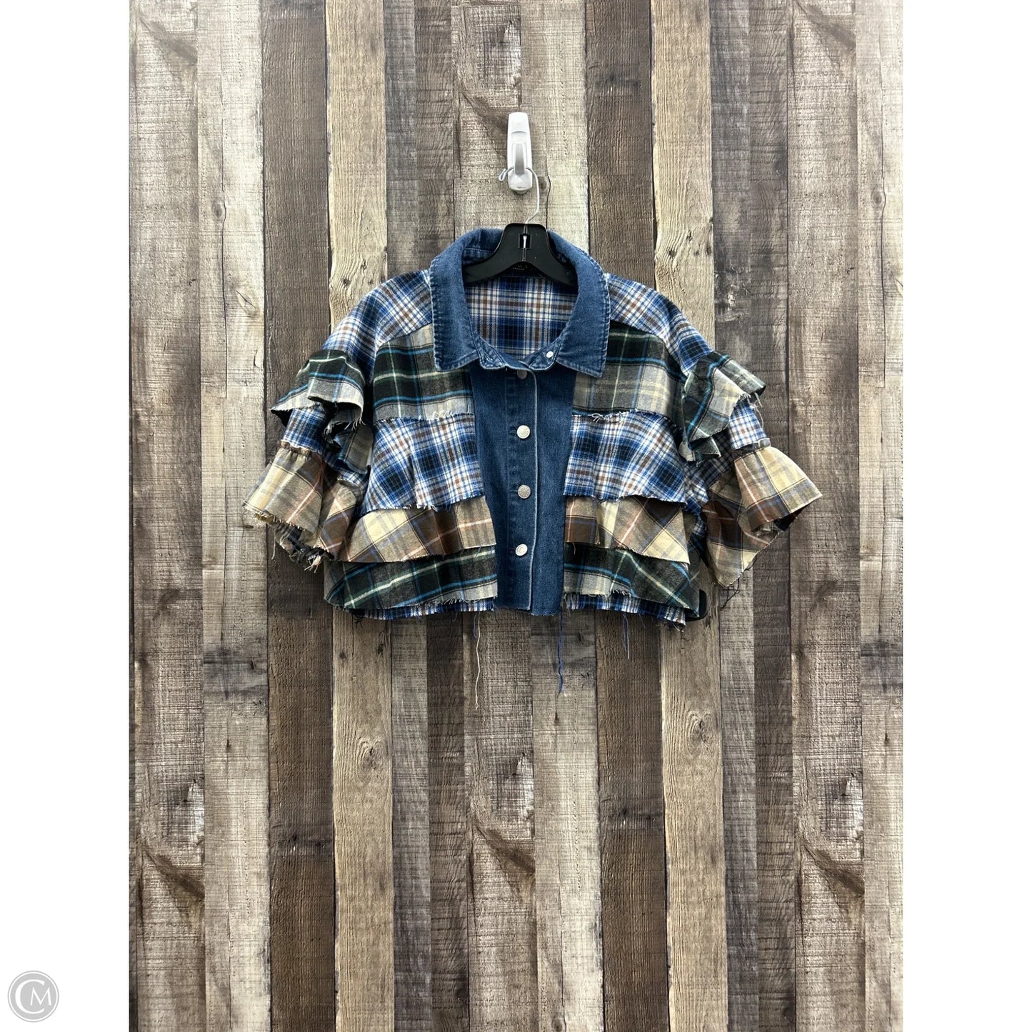 Top Short Sleeve By Akira In Blue, Size: Xl