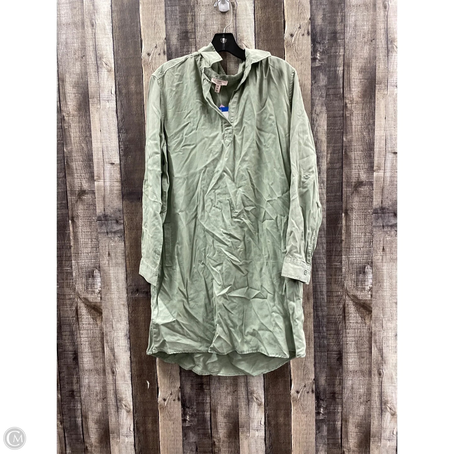 Dress Casual Midi By Como Vintage In Green, Size: L