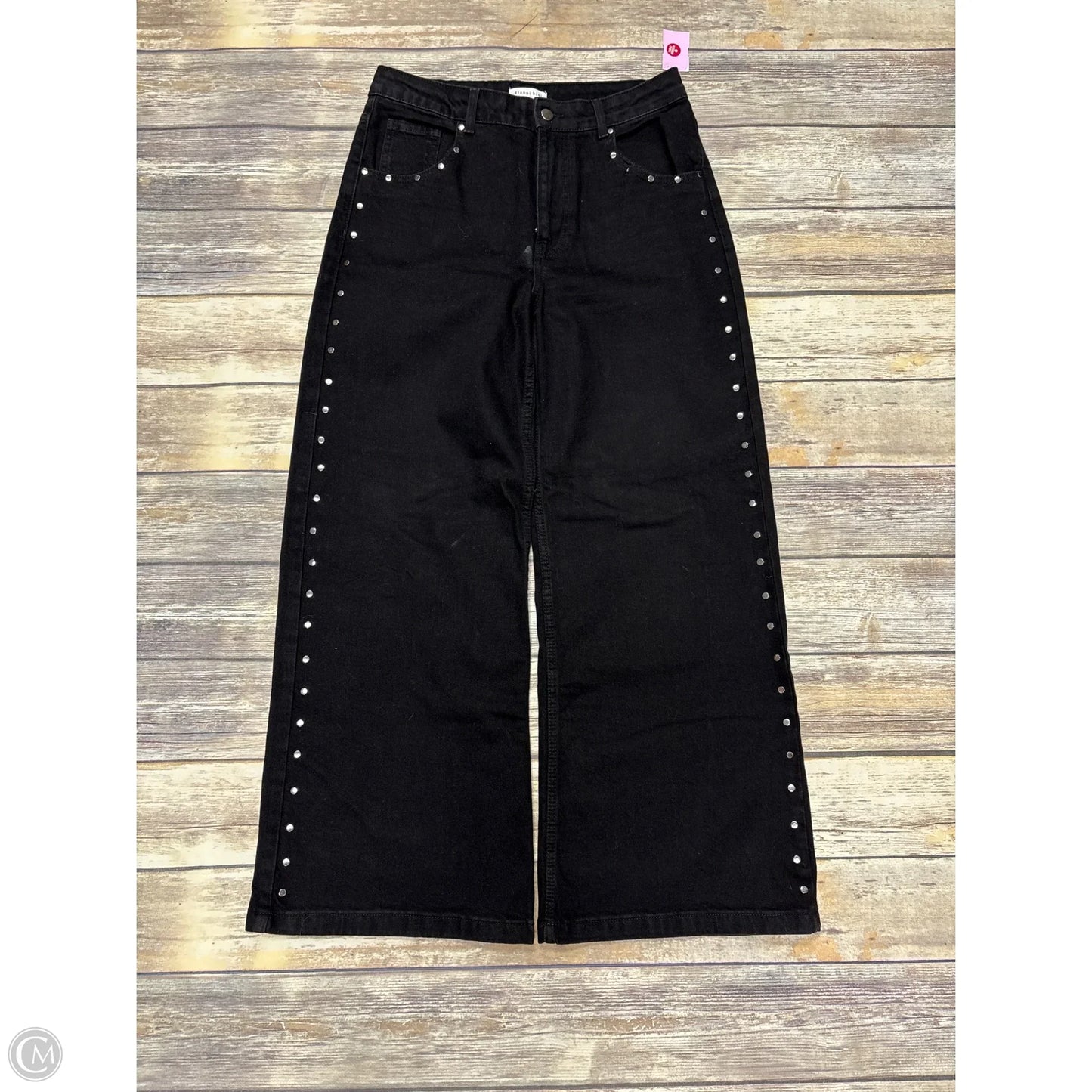 Jeans Wide Leg By Gianni Bini In Black Denim, Size: 8