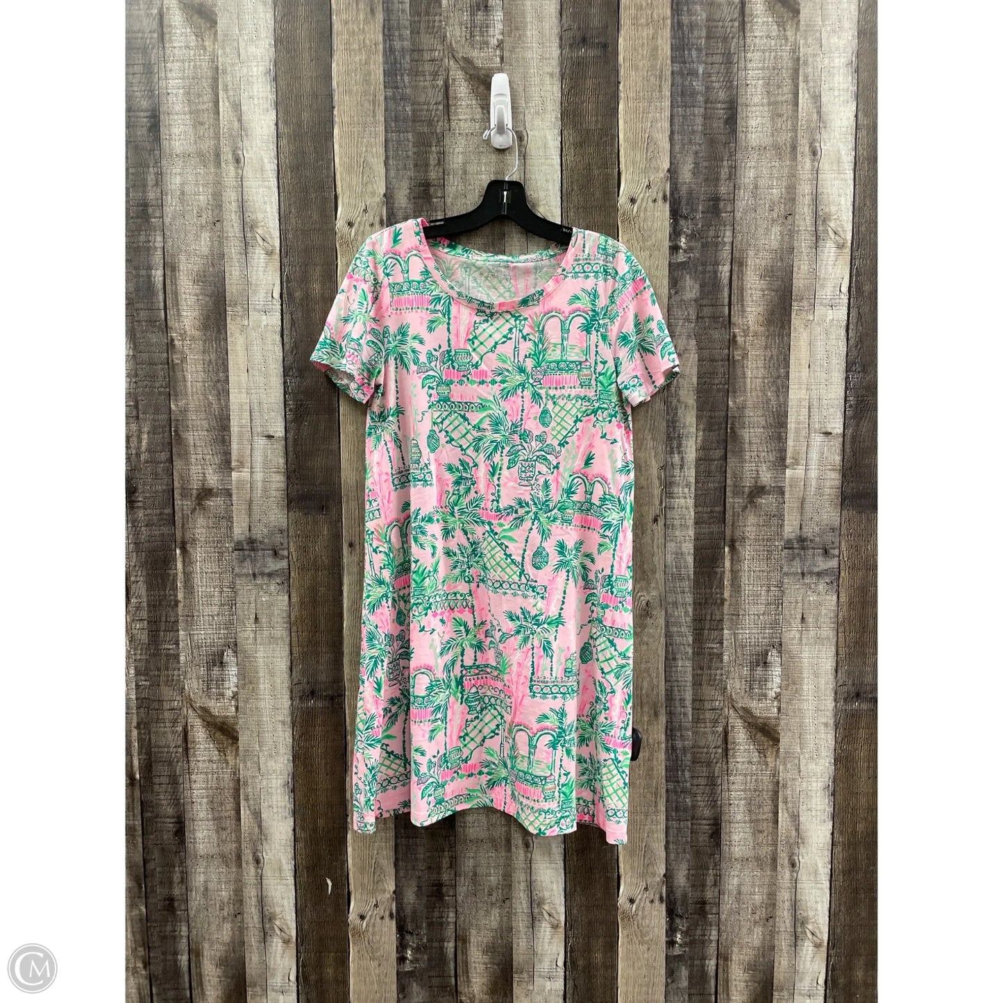 Dress Designer By Lilly Pulitzer In Green & Pink, Size: S