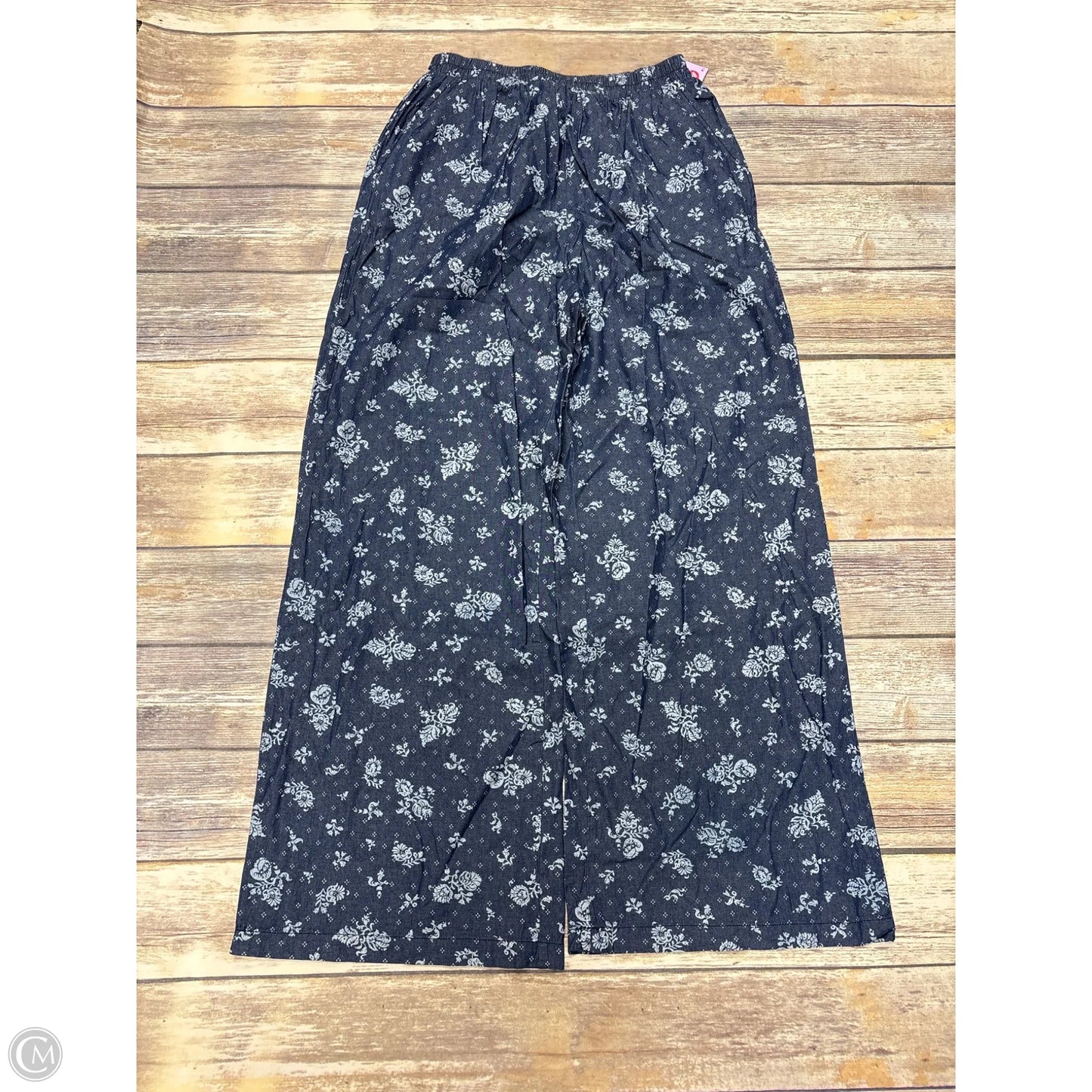 Pants Wide Leg By Cme In Blue, Size: M