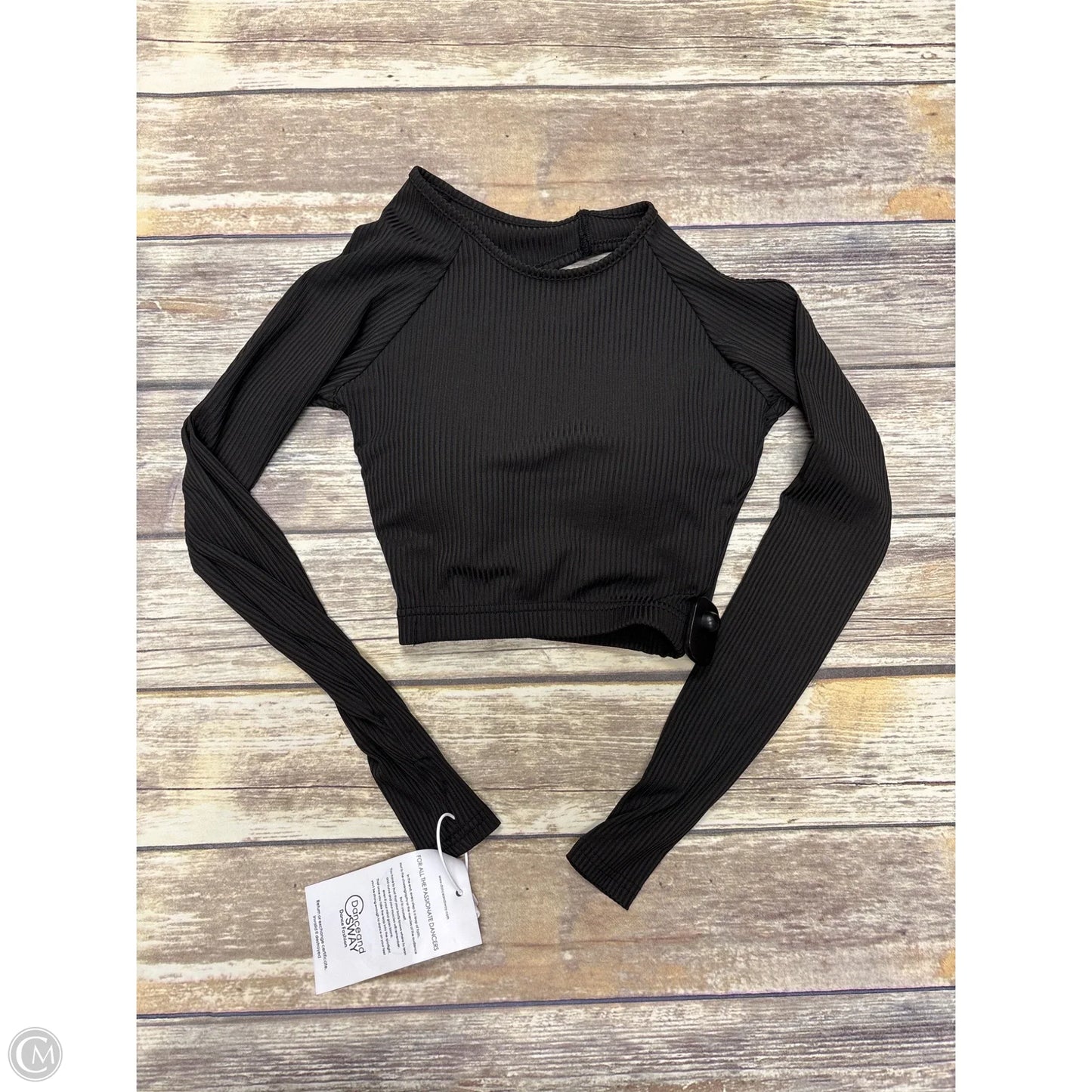 Top Long Sleeve By Cme In Grey, Size: S