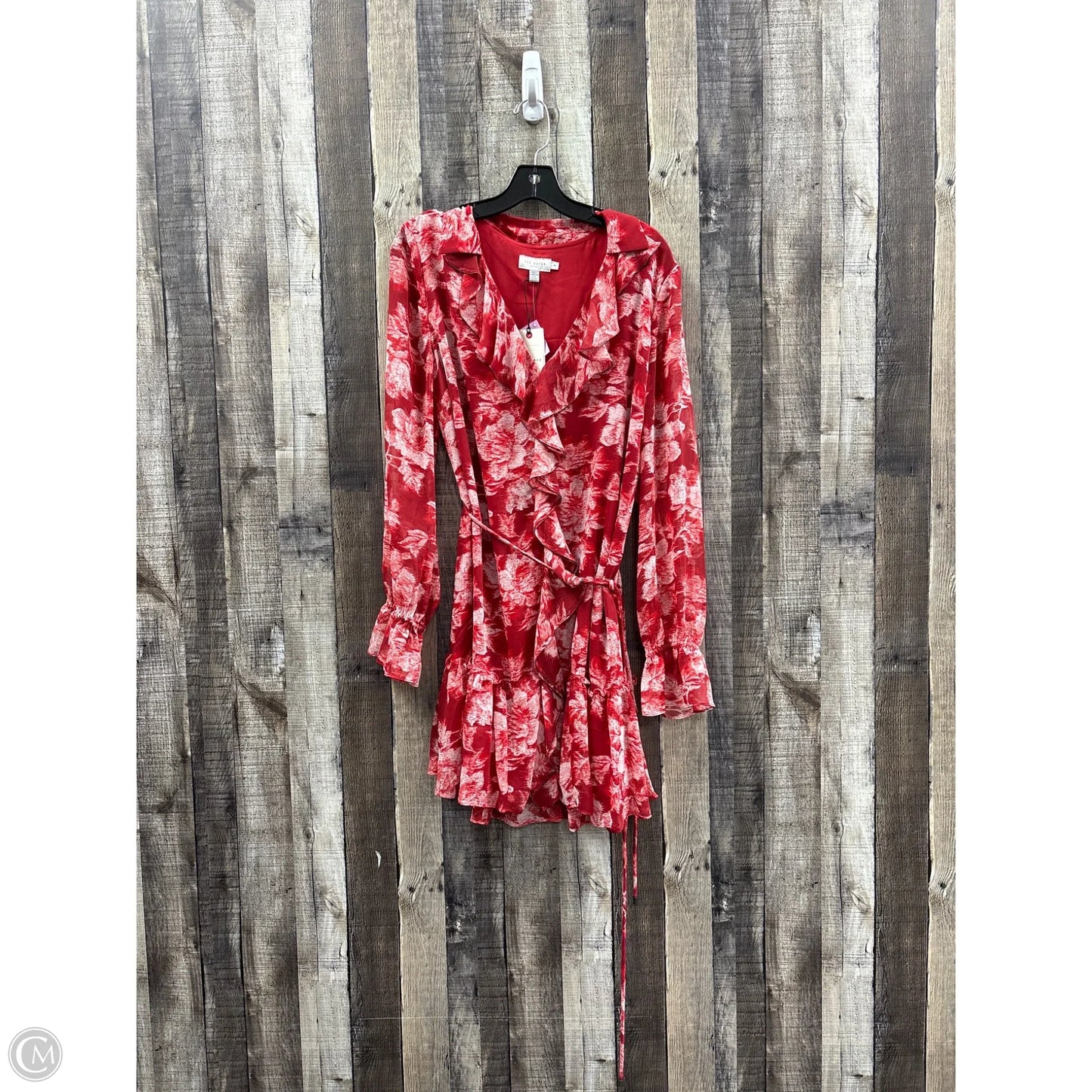 Dress Casual Midi By Ted Baker In Red, Size: S