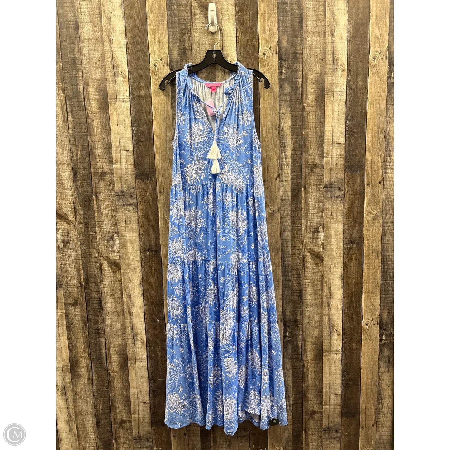 Dress Designer By Lilly Pulitzer In Blue & White, Size: M