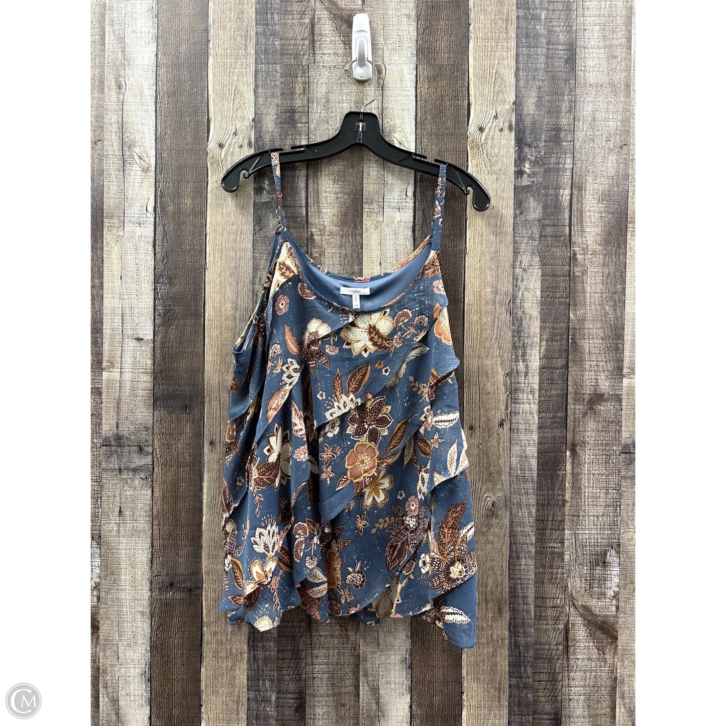Top Sleeveless By Maurices In Floral Print, Size: 1x