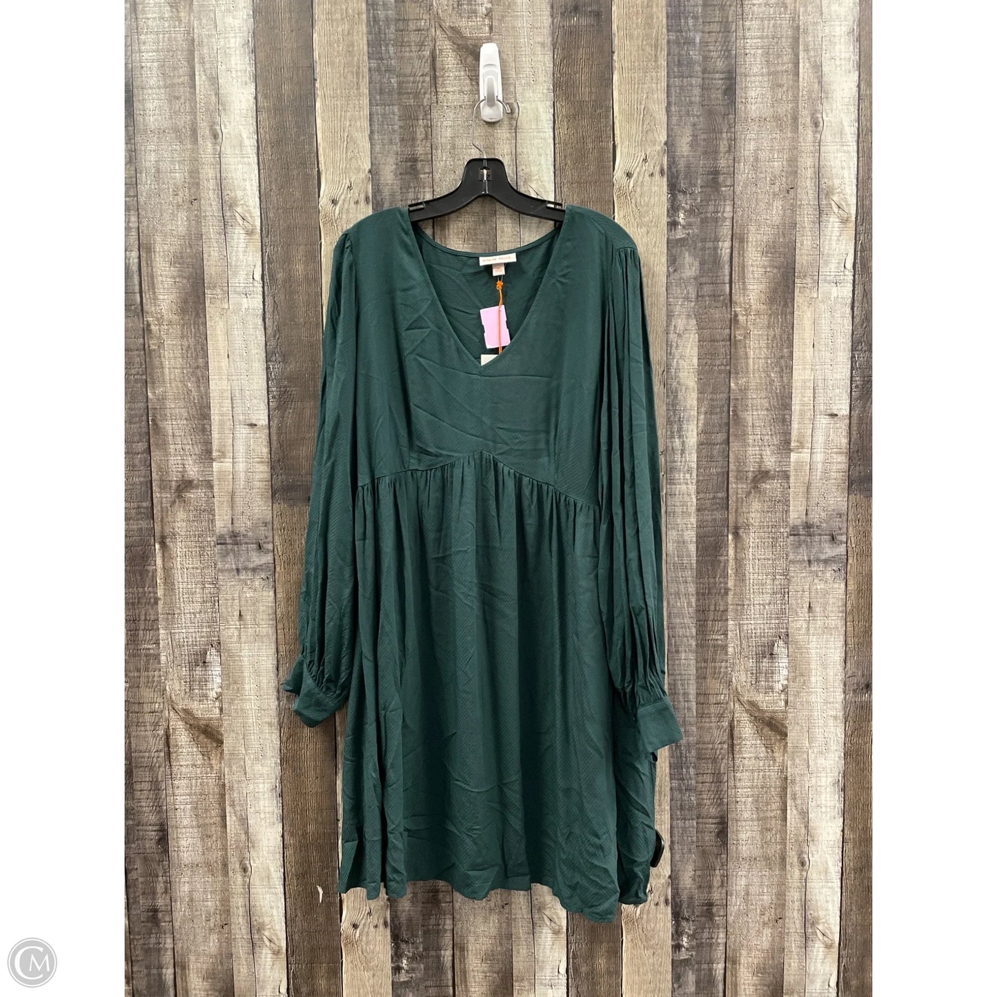 Dress Casual Short By Knox Rose In Green, Size: Xxl