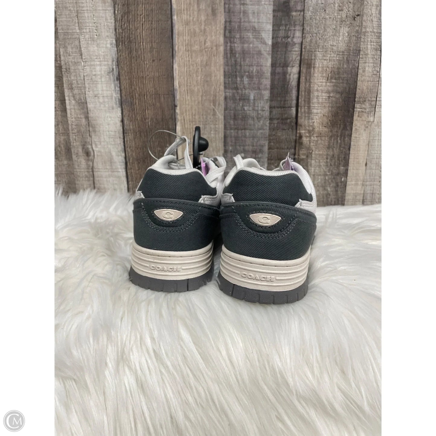 Shoes Designer By Coach In Grey & White, Size: 10