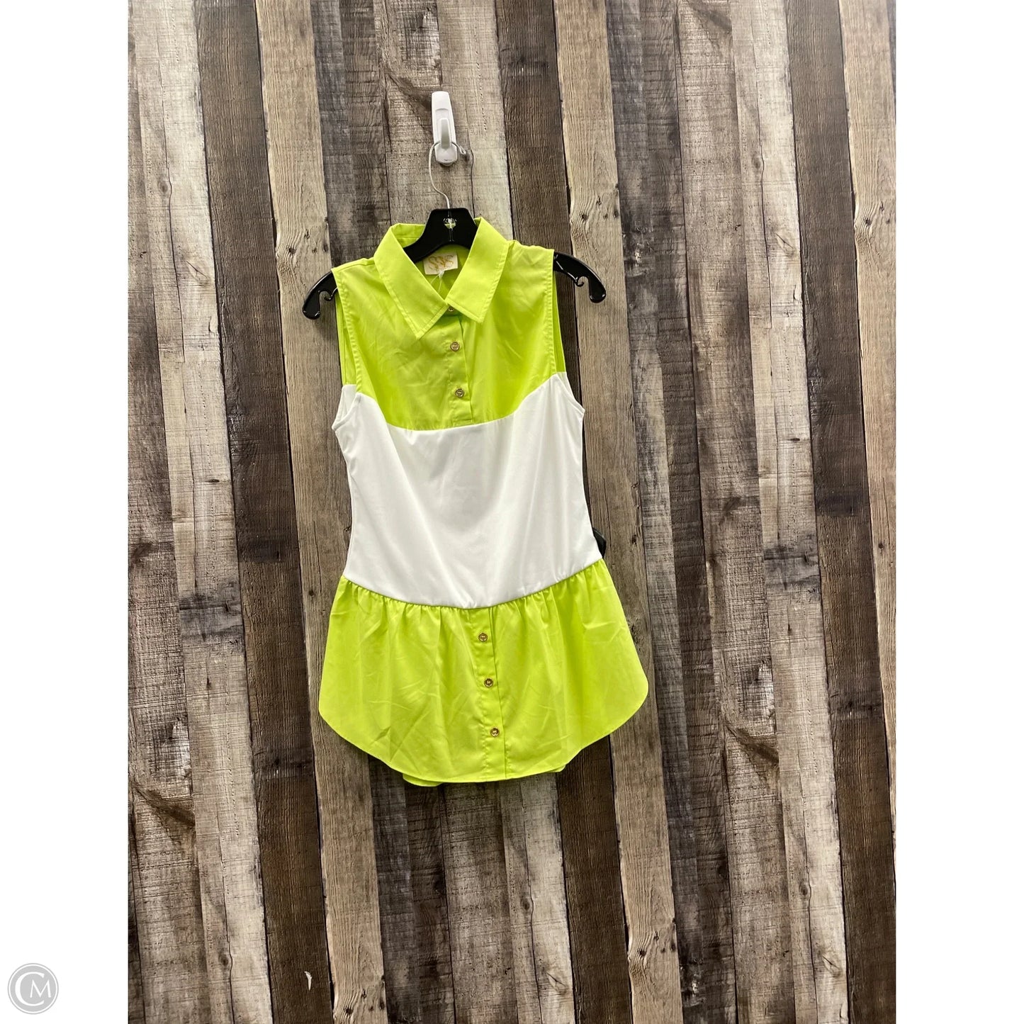 Dress Casual Short By Sas In Green & White, Size: M
