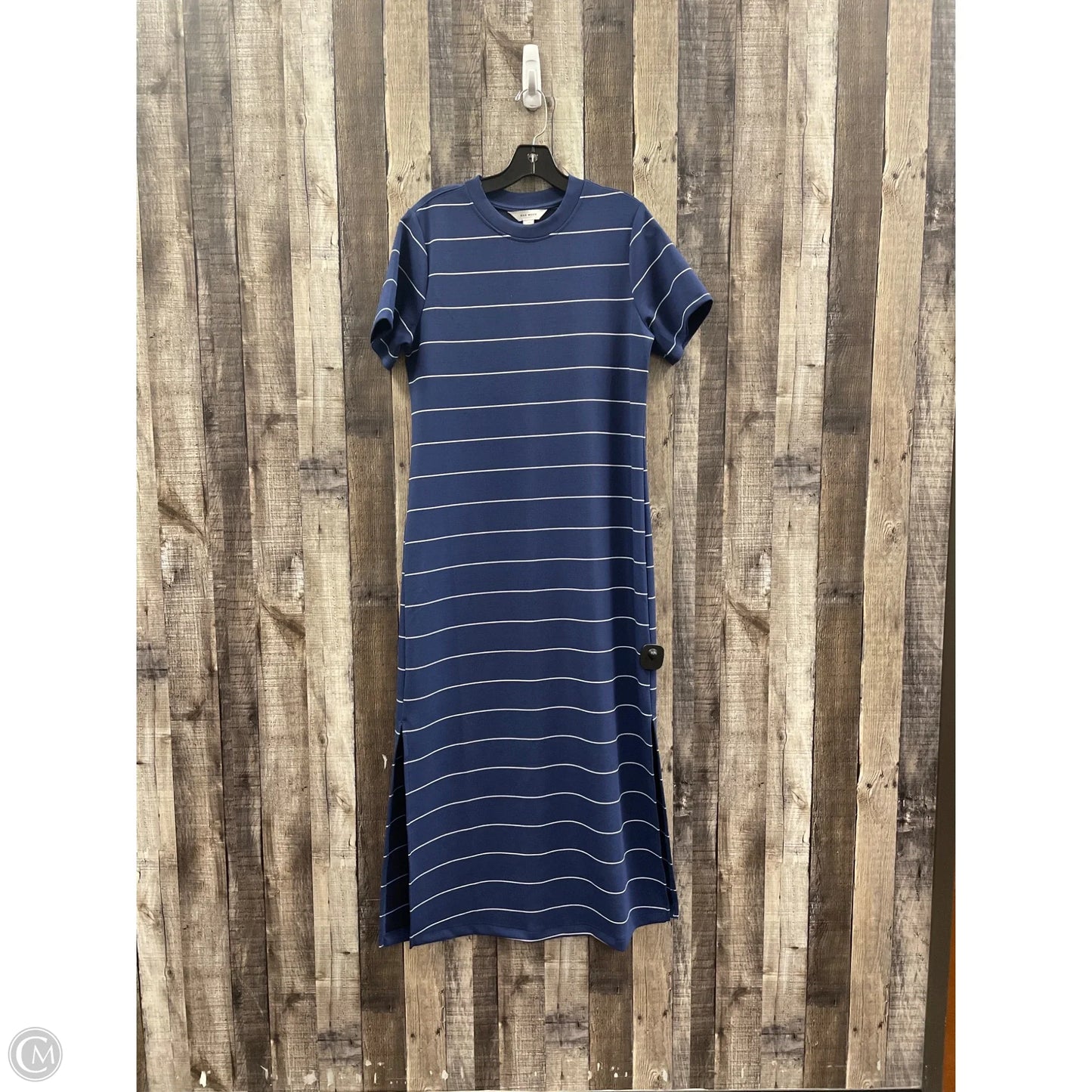 Dress Casual Maxi By Rae Mode In Blue & White, Size: M