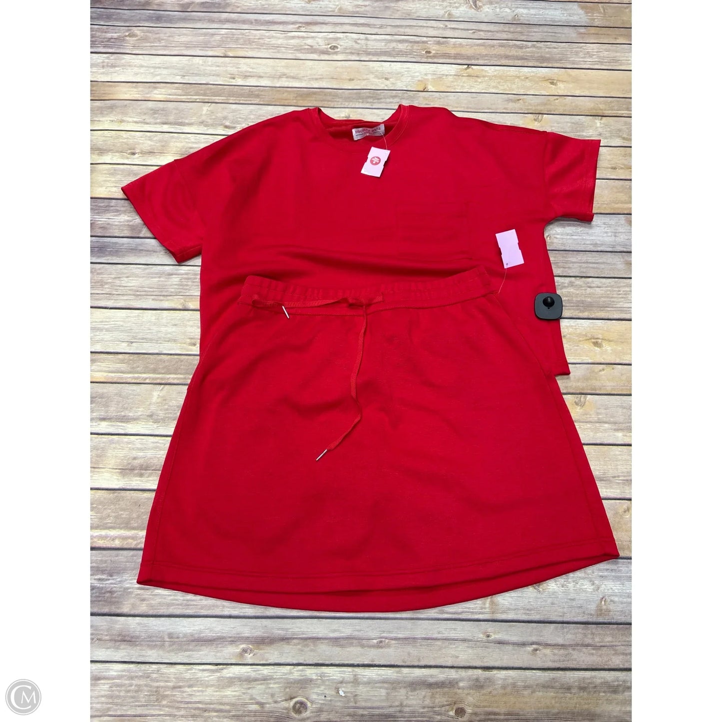 Skort 2pc Set By Cme In Red, Size: L