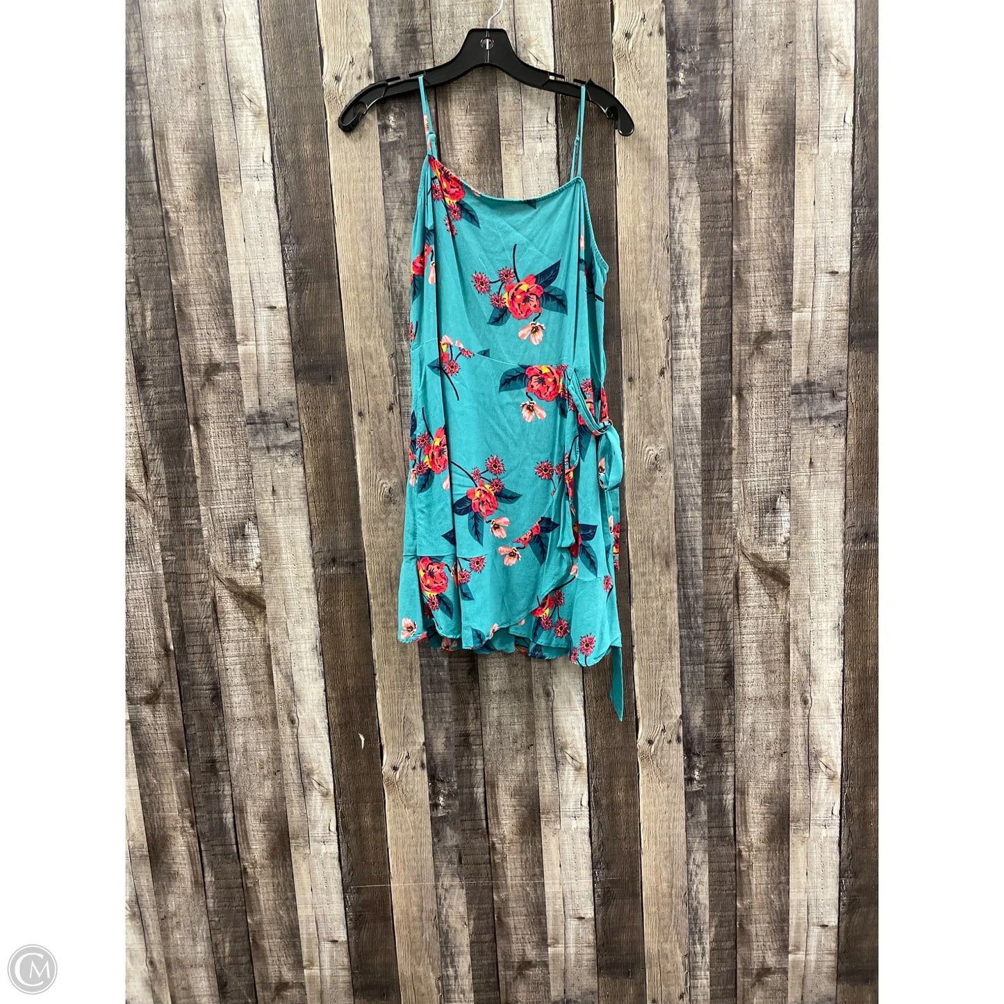 Dress Casual Short By Express In Teal, Size: L