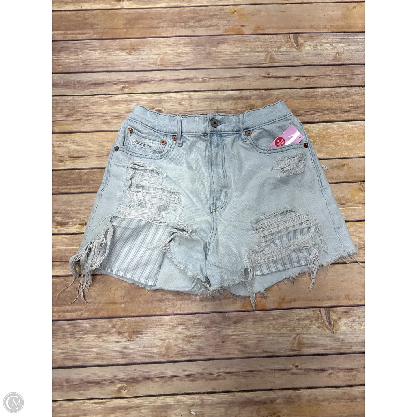 Shorts By American Eagle In Blue Denim, Size: 4