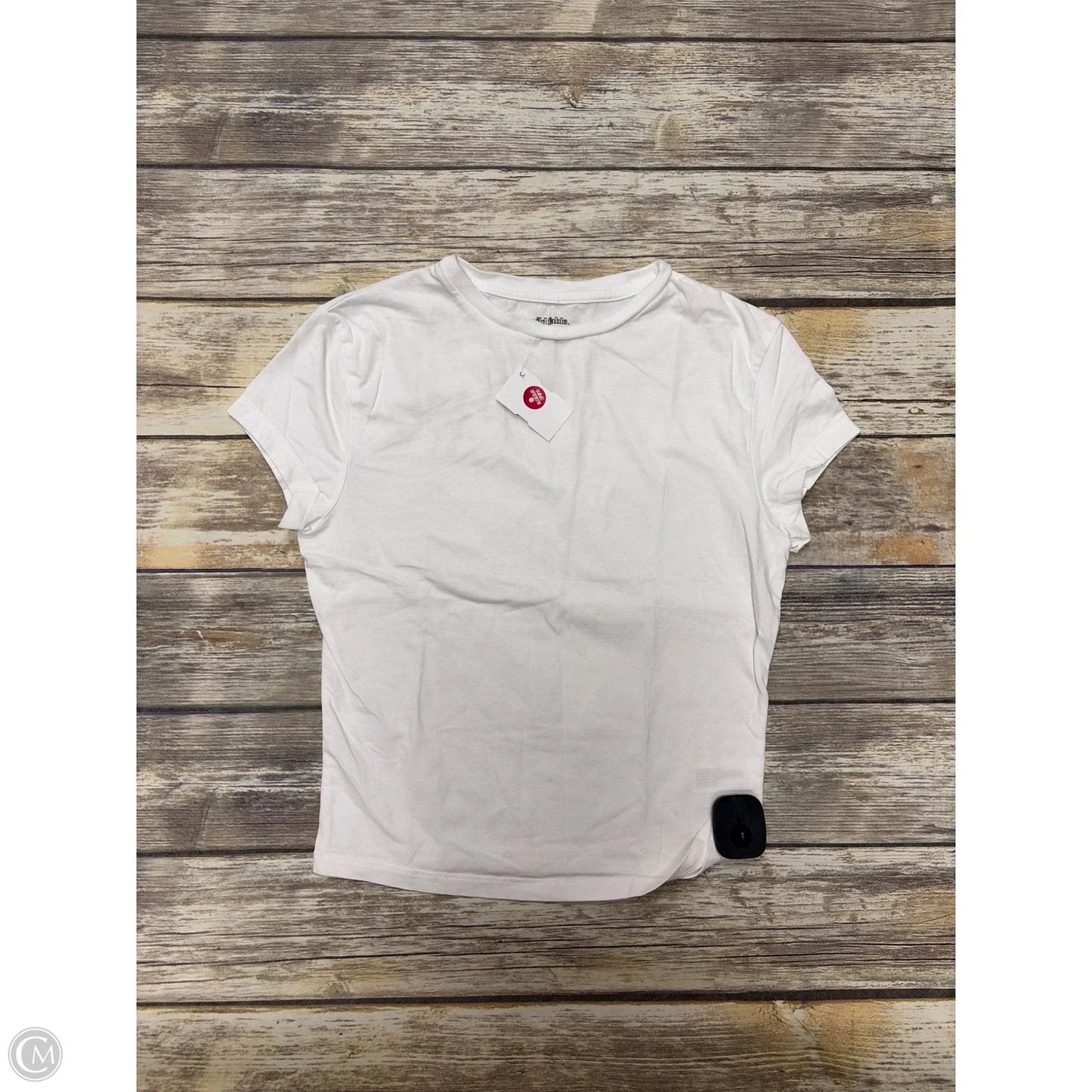 Top Short Sleeve Basic By Wild Fable In White, Size: M