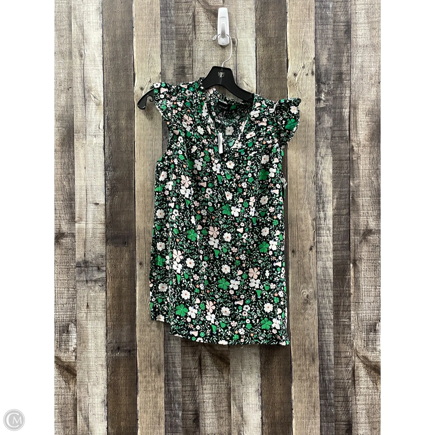 Top Short Sleeve By Talbots In Floral Print, Size: M