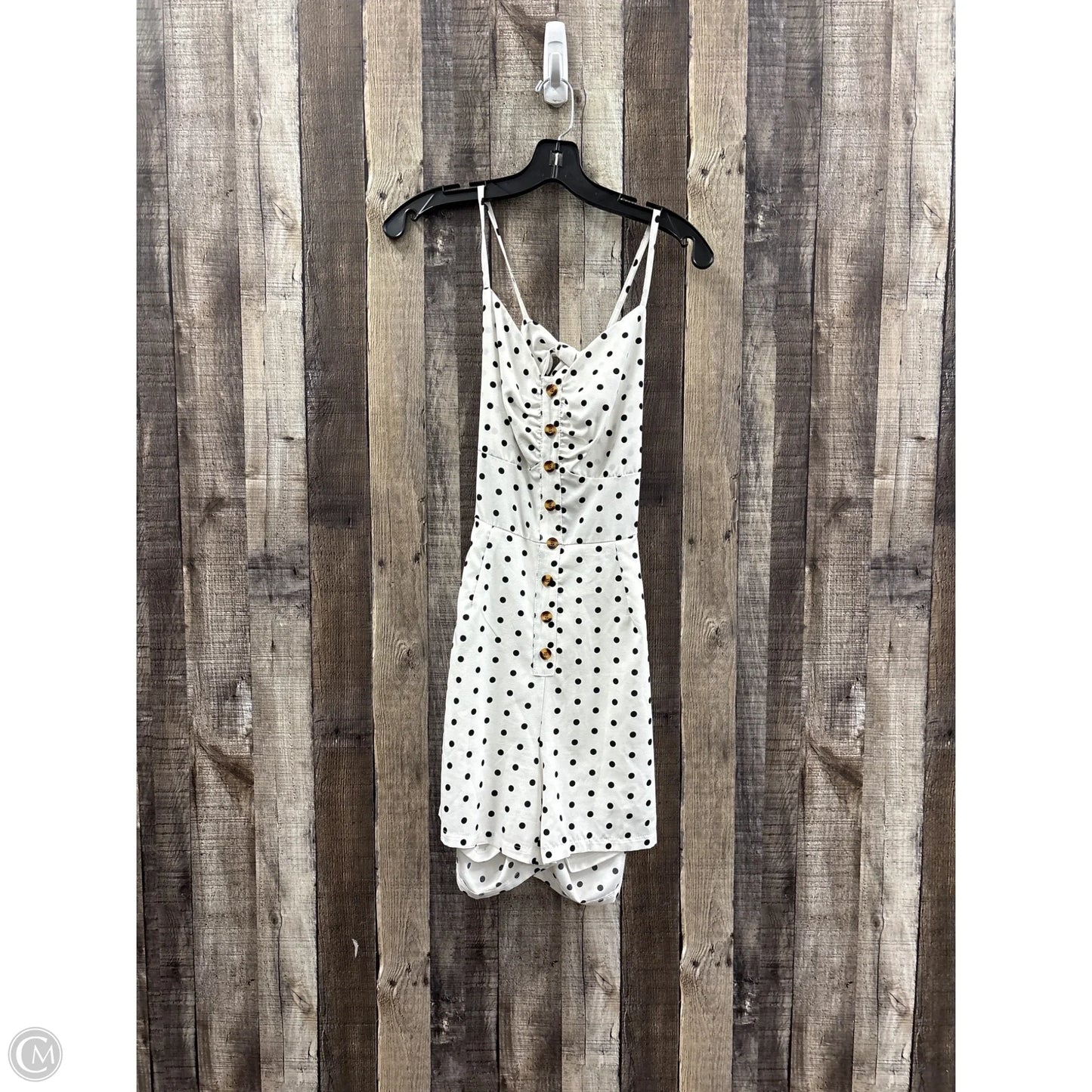 Romper By Shein In Polkadot Pattern, Size: M