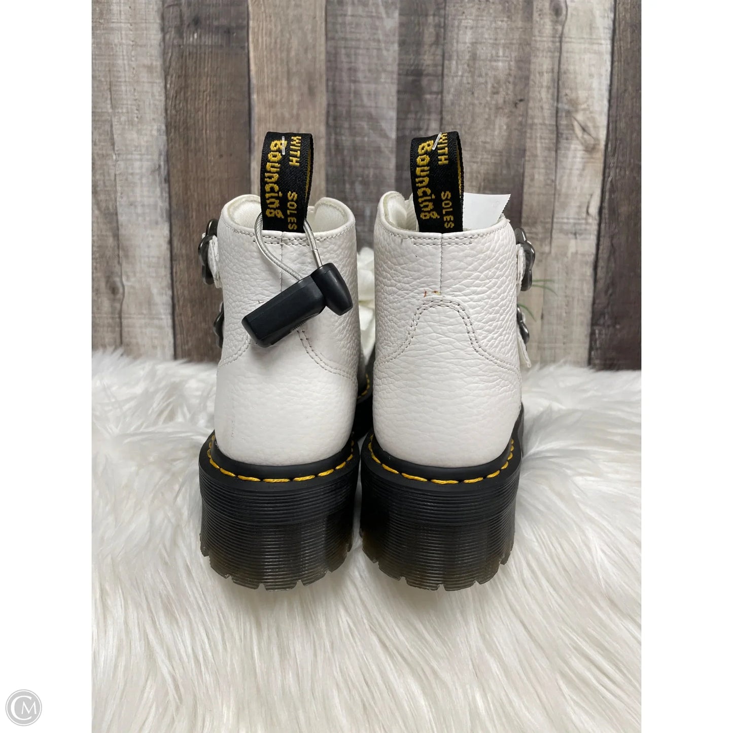 Boots Combat By Dr Martens In White, Size: 7