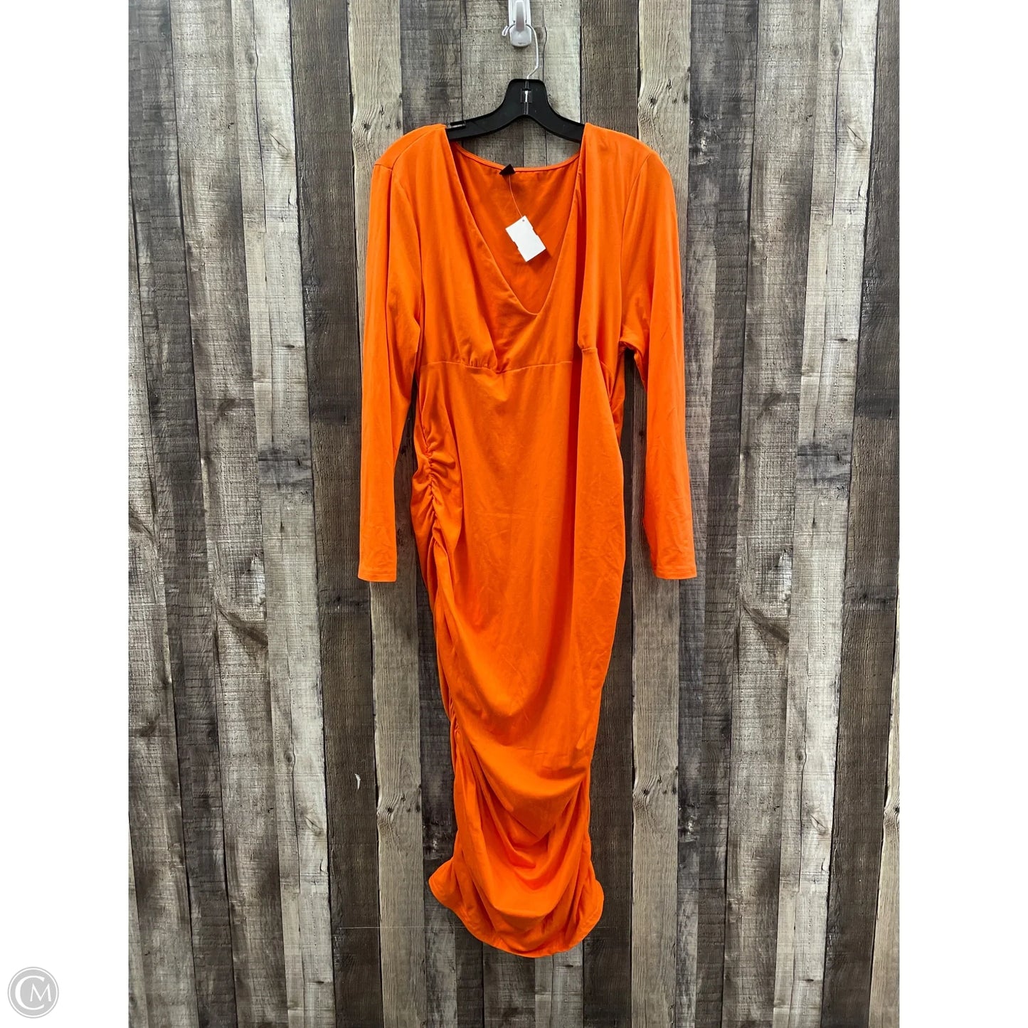 Dress Casual Maxi By Shein In Orange, Size: 3x