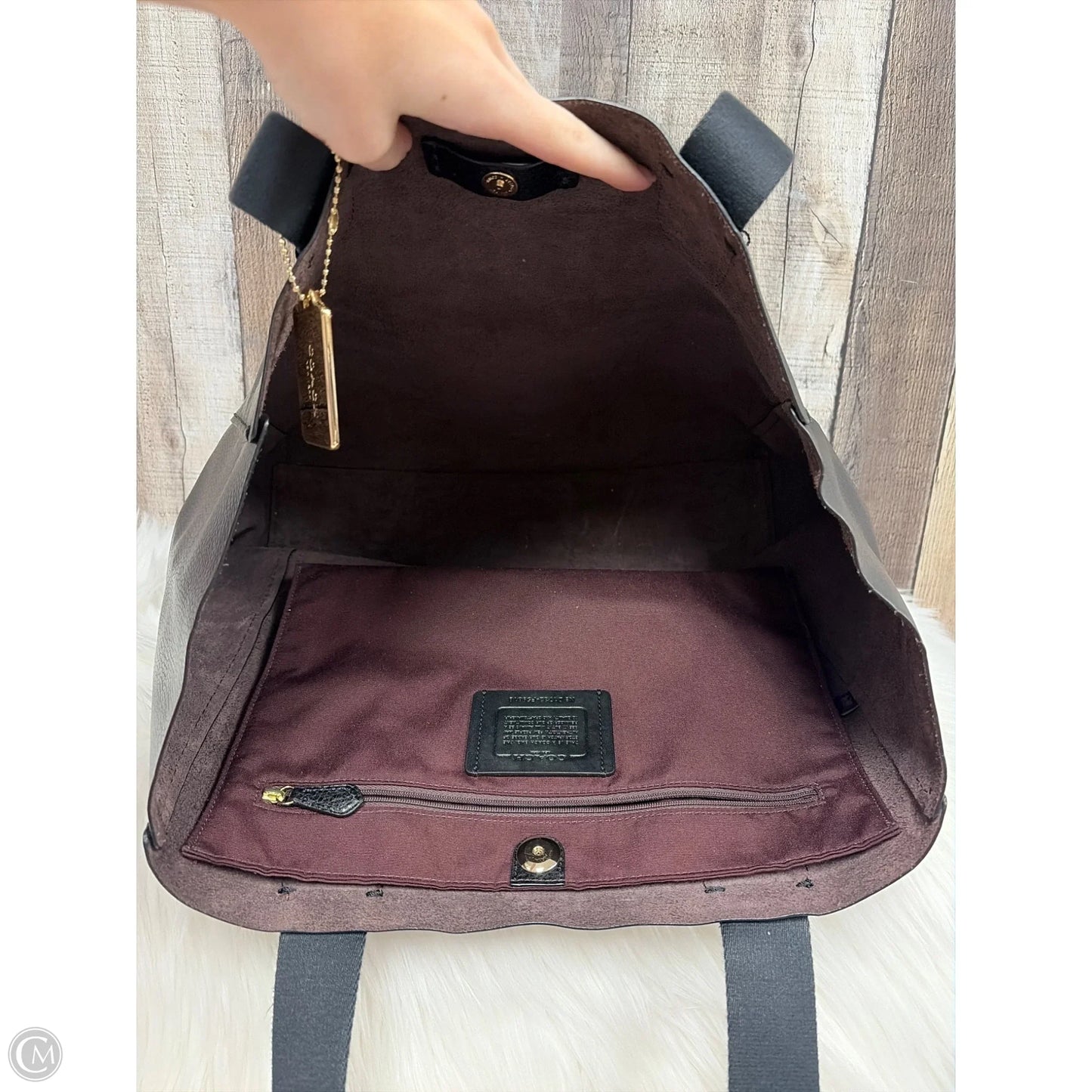 Tote Designer By Coach, Size: Large