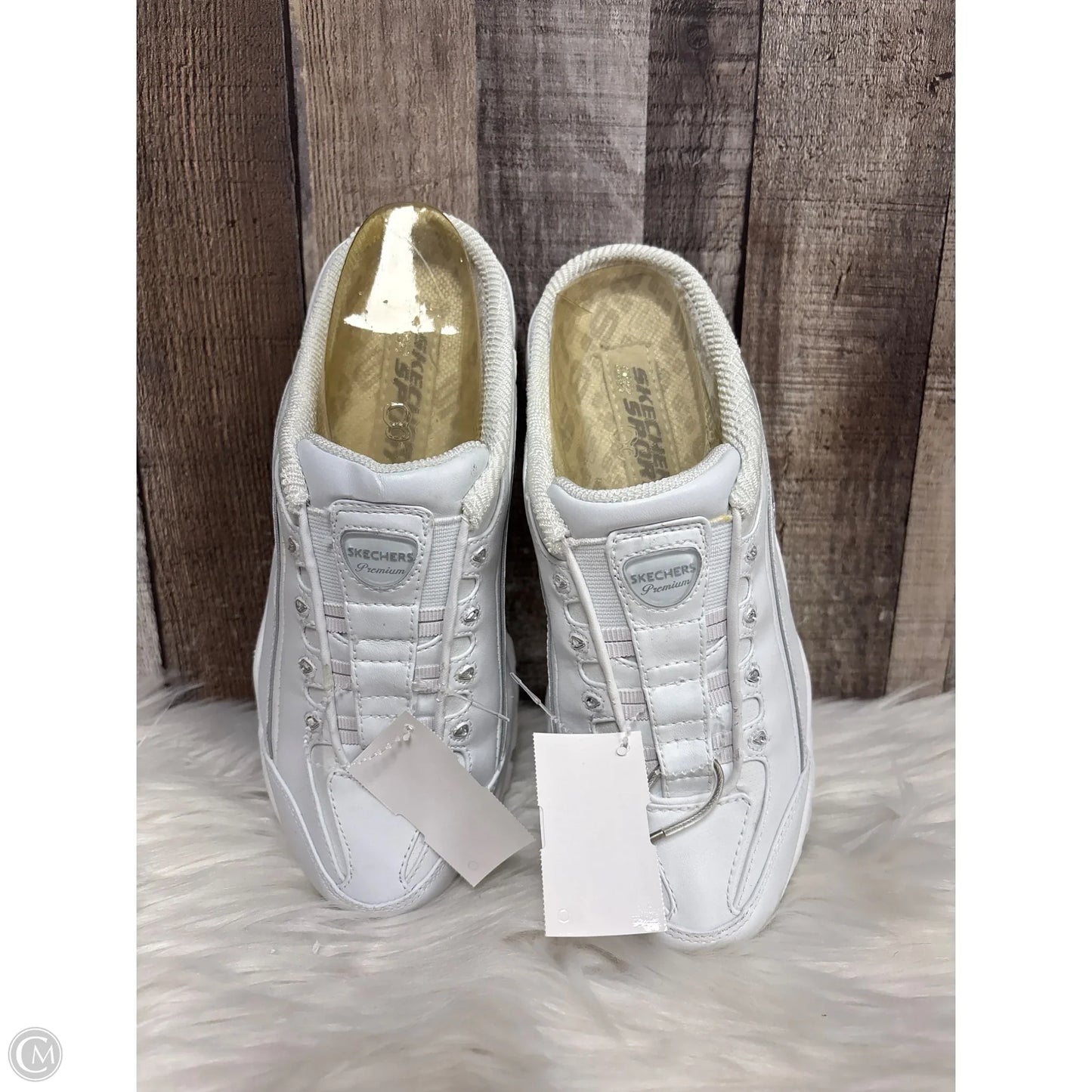 Shoes Athletic By Skechers In White, Size: 8