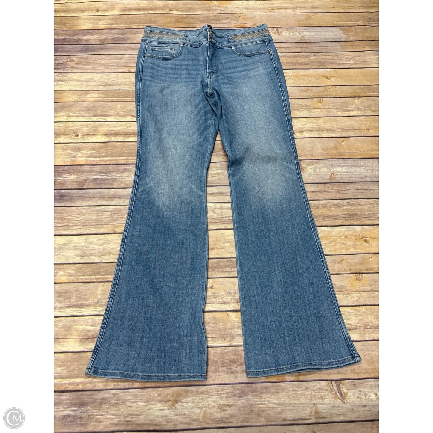Jeans Flared By White House Black Market In Blue Denim, Size: 12