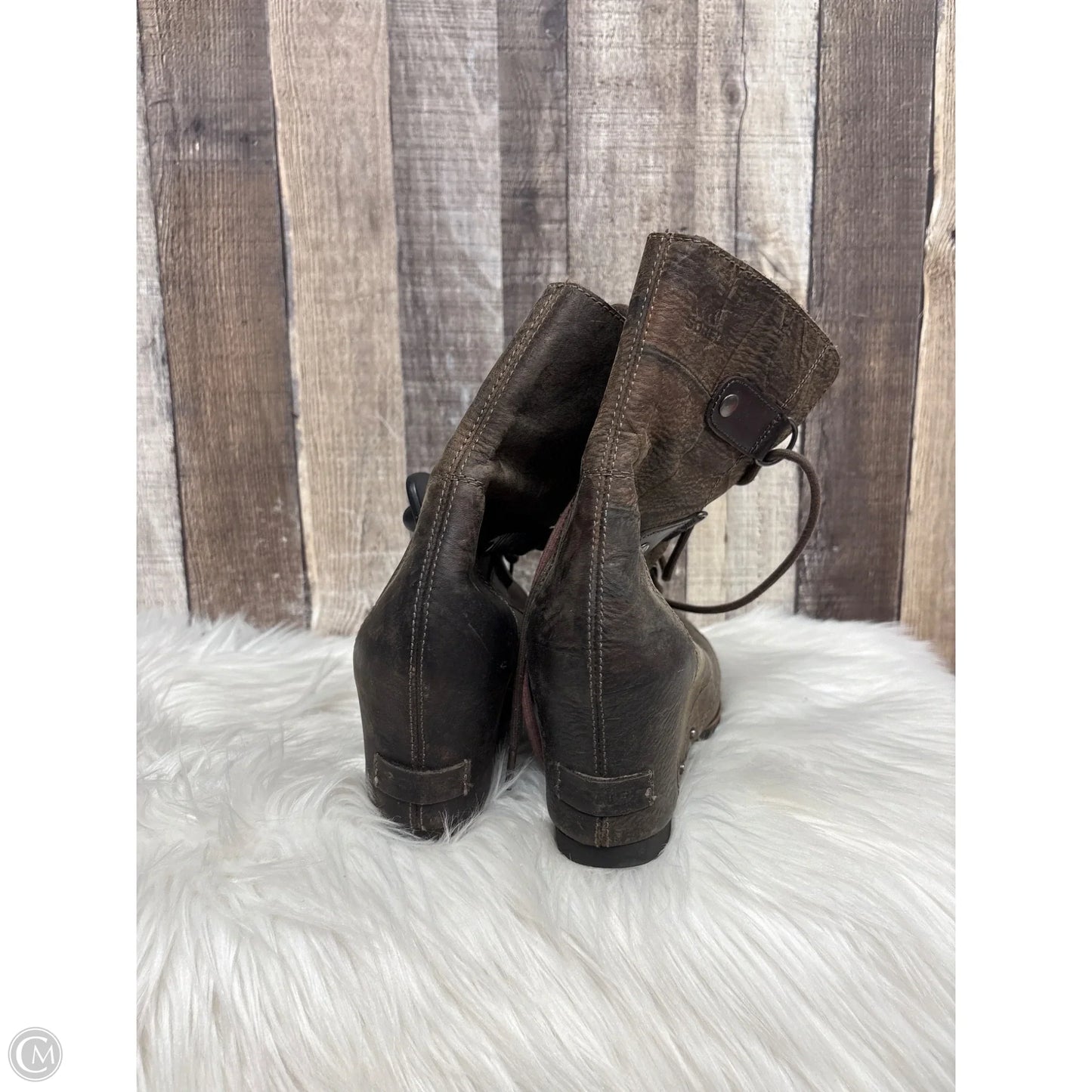 Boots Ankle Heels By Sorel In Brown, Size: 10