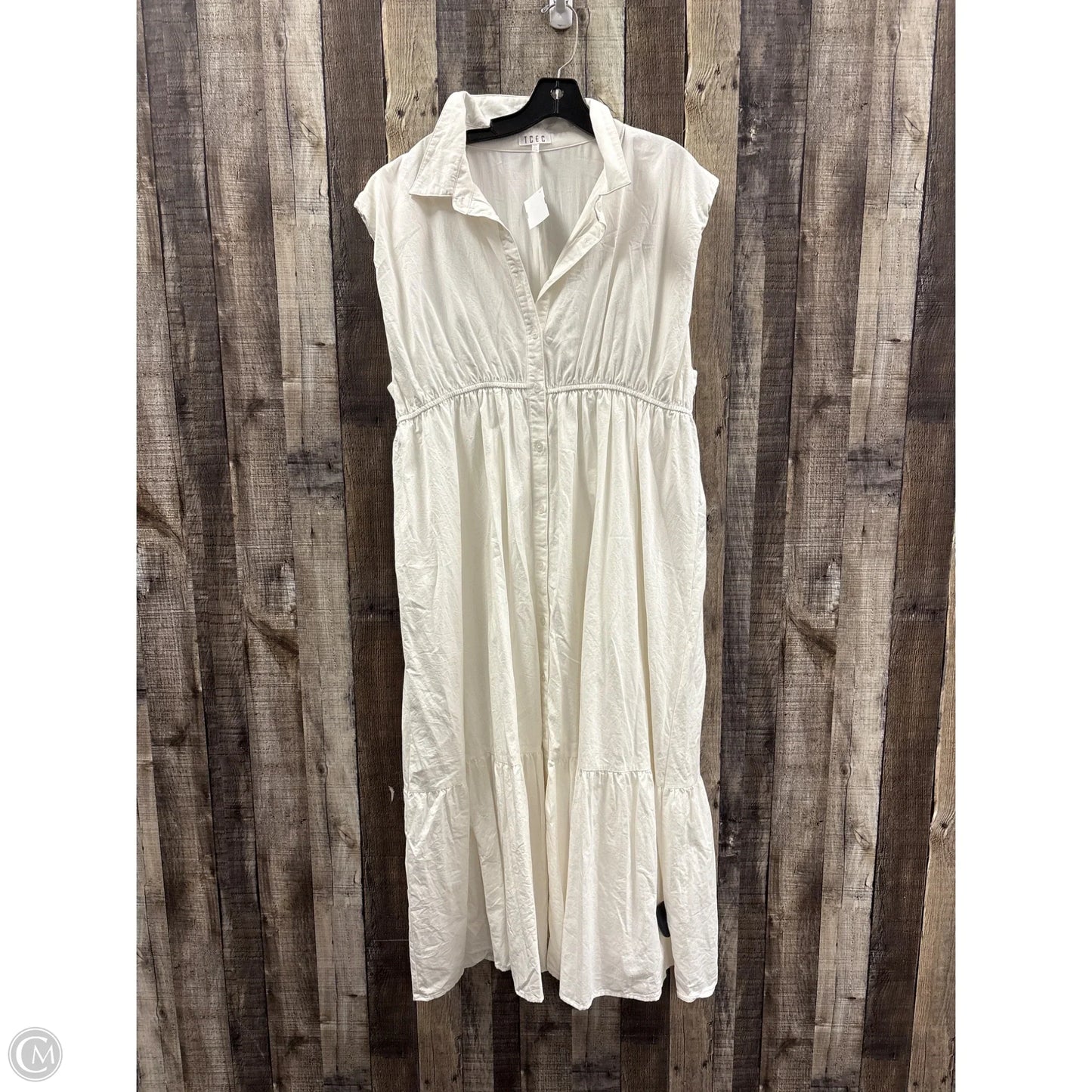 Dress Casual Maxi By Tcec In White, Size: 3x