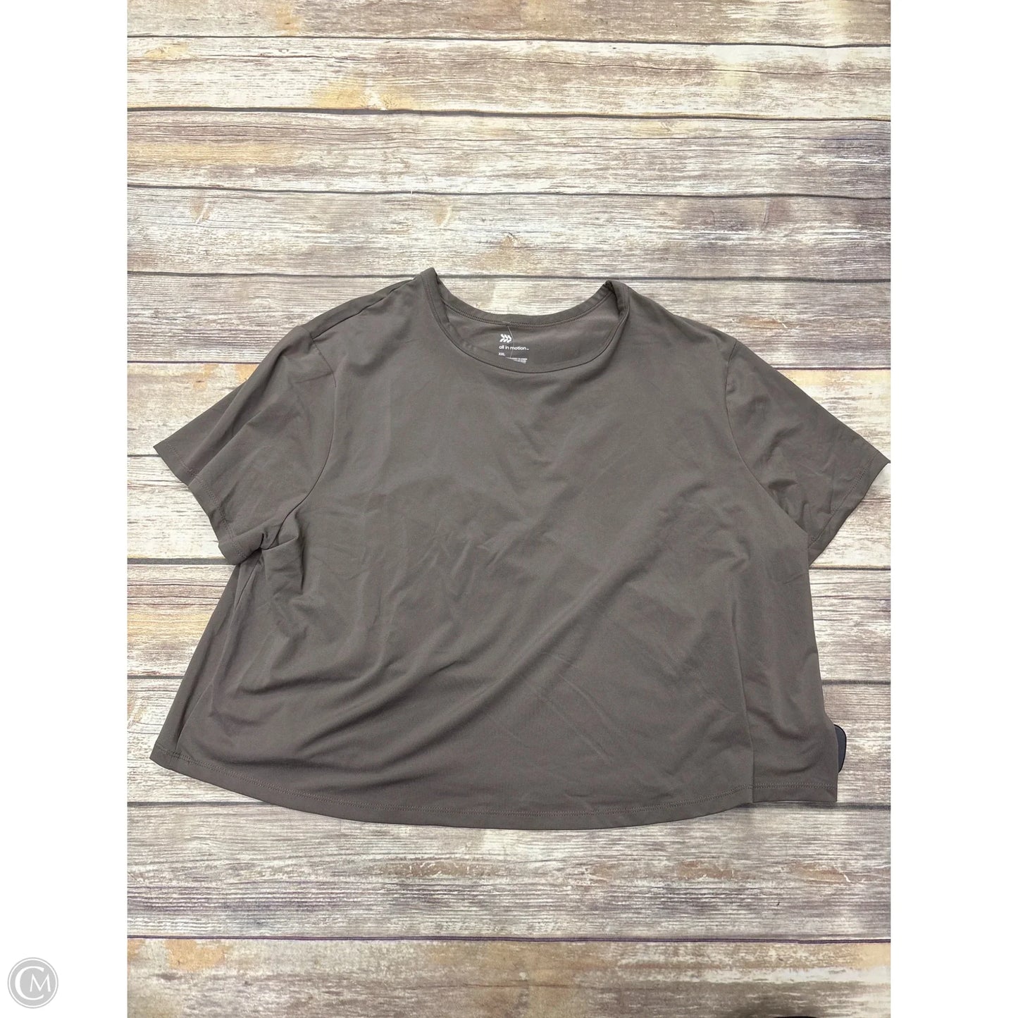 Athletic Top Short Sleeve By All In Motion In Taupe, Size: Xxl