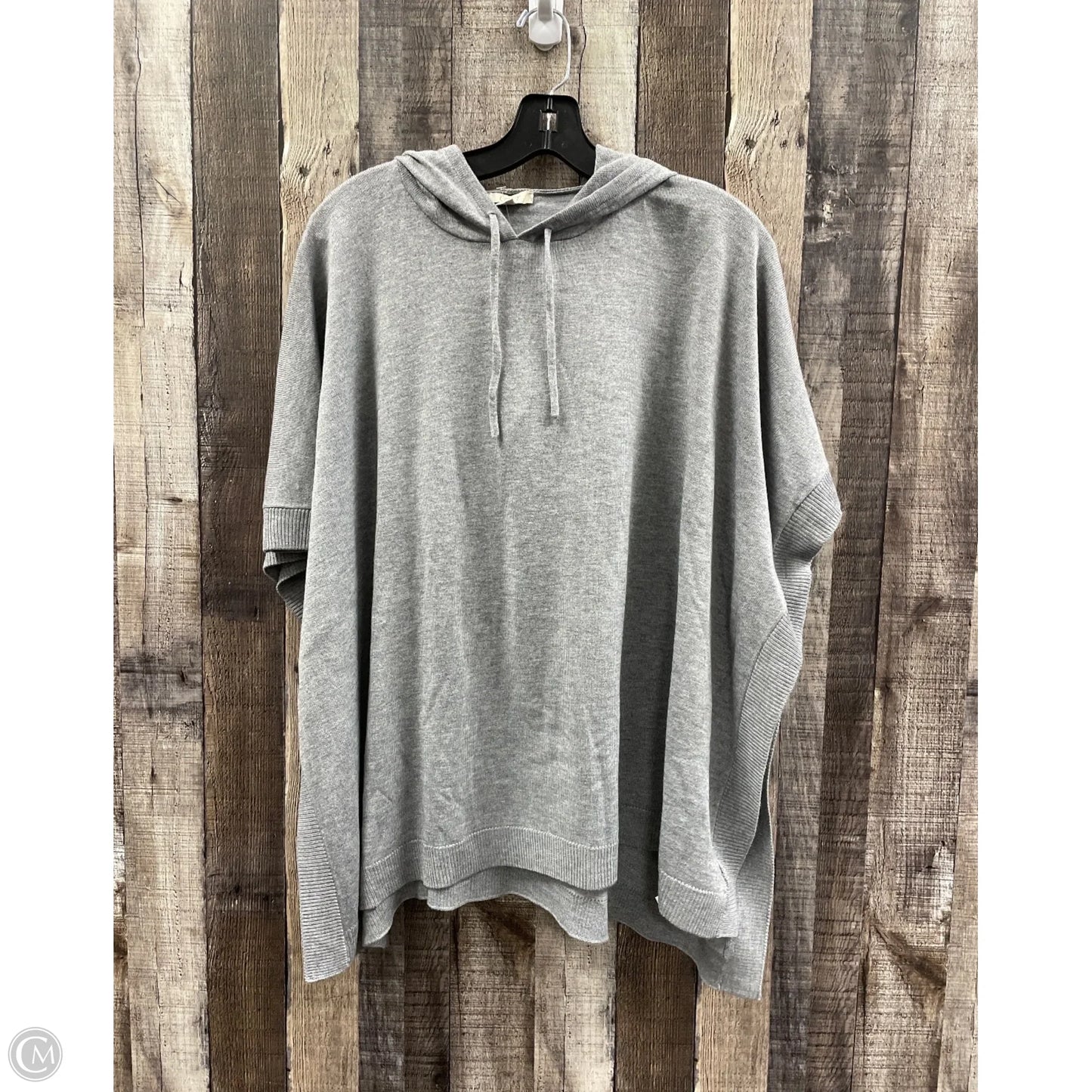 Poncho By Loft In Grey, Size: Xxs