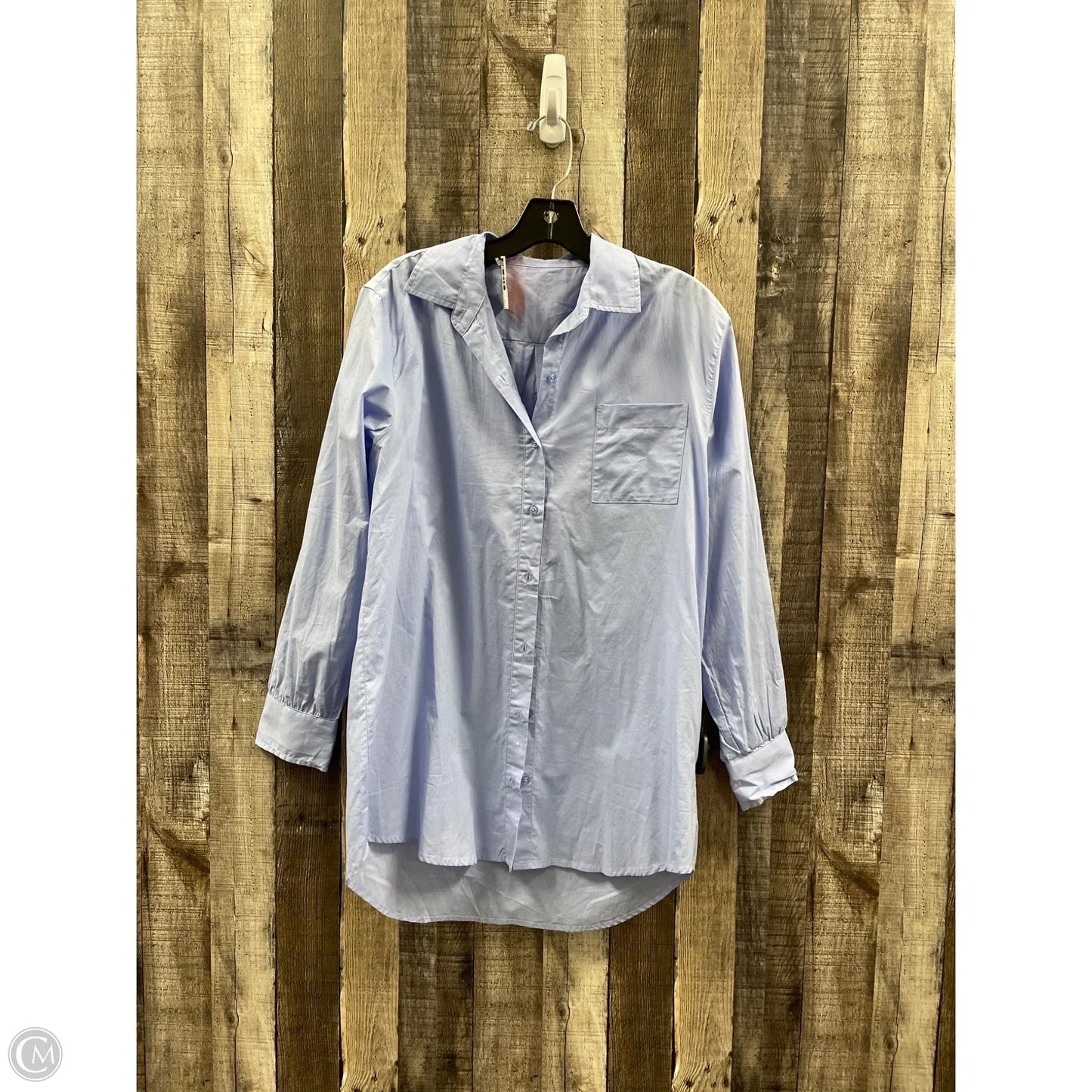 Top Long Sleeve By Z Supply In Blue, Size: S