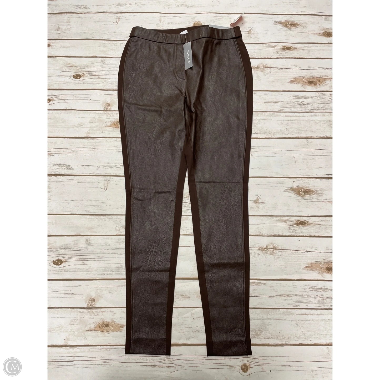 Pants Leggings By Chicos In Brown, Size: S