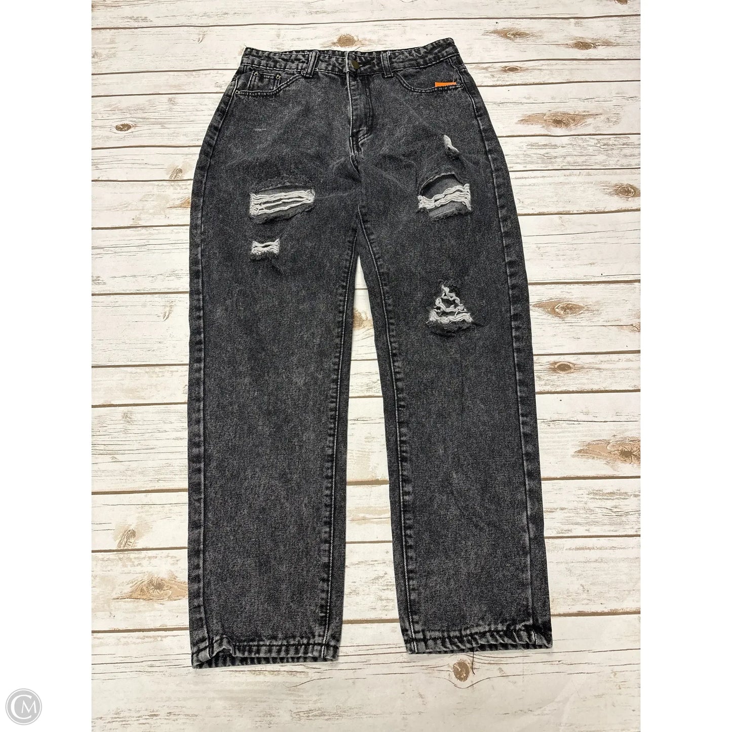 Jeans Straight By Shein In Grey, Size: M