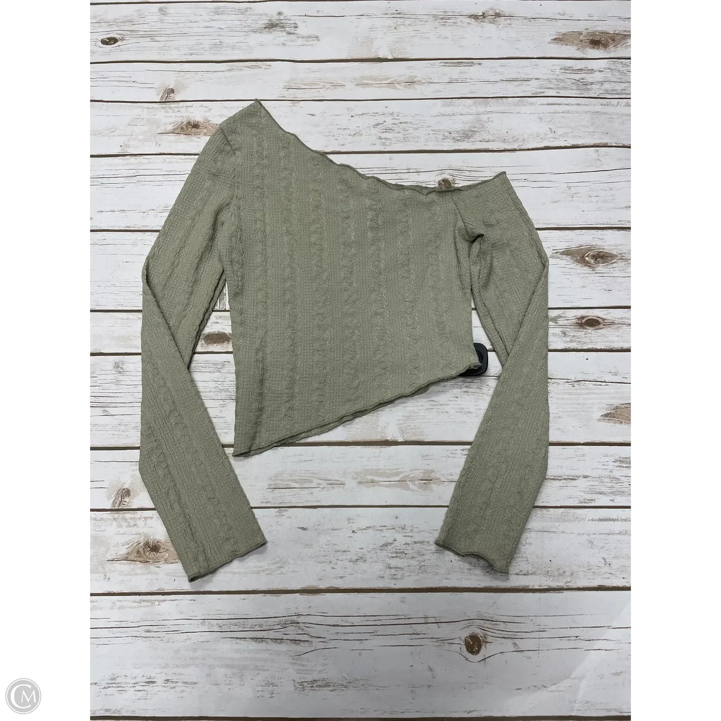 Top Long Sleeve By Shein In Green, Size: Xs