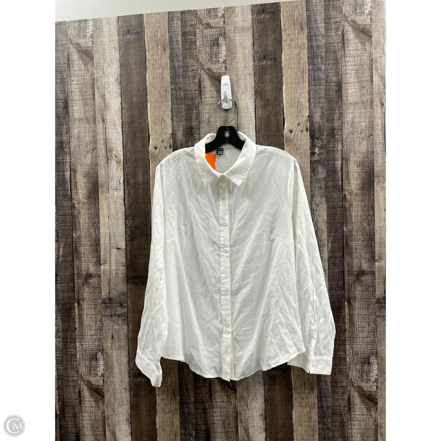 Top Long Sleeve By Shein In White, Size: Xl