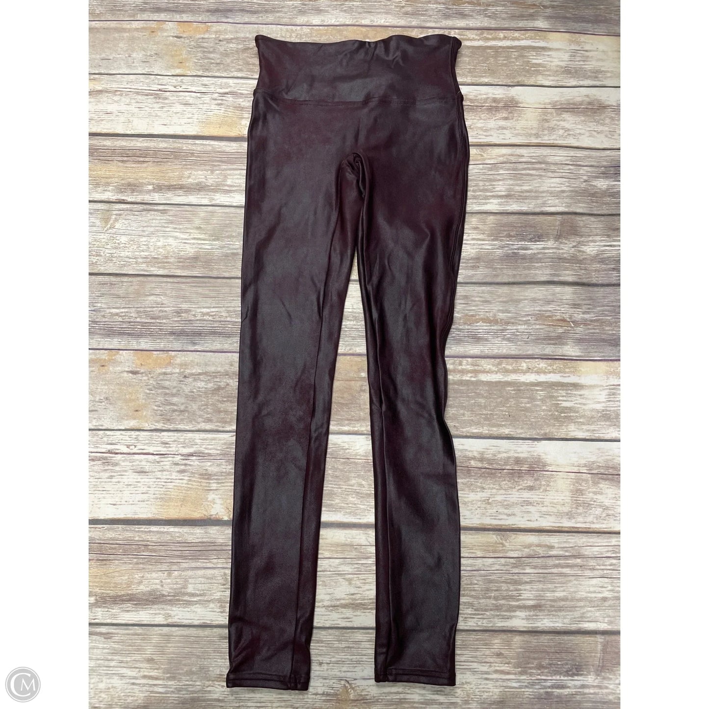 Pants Leggings By Spanx In Maroon, Size: M