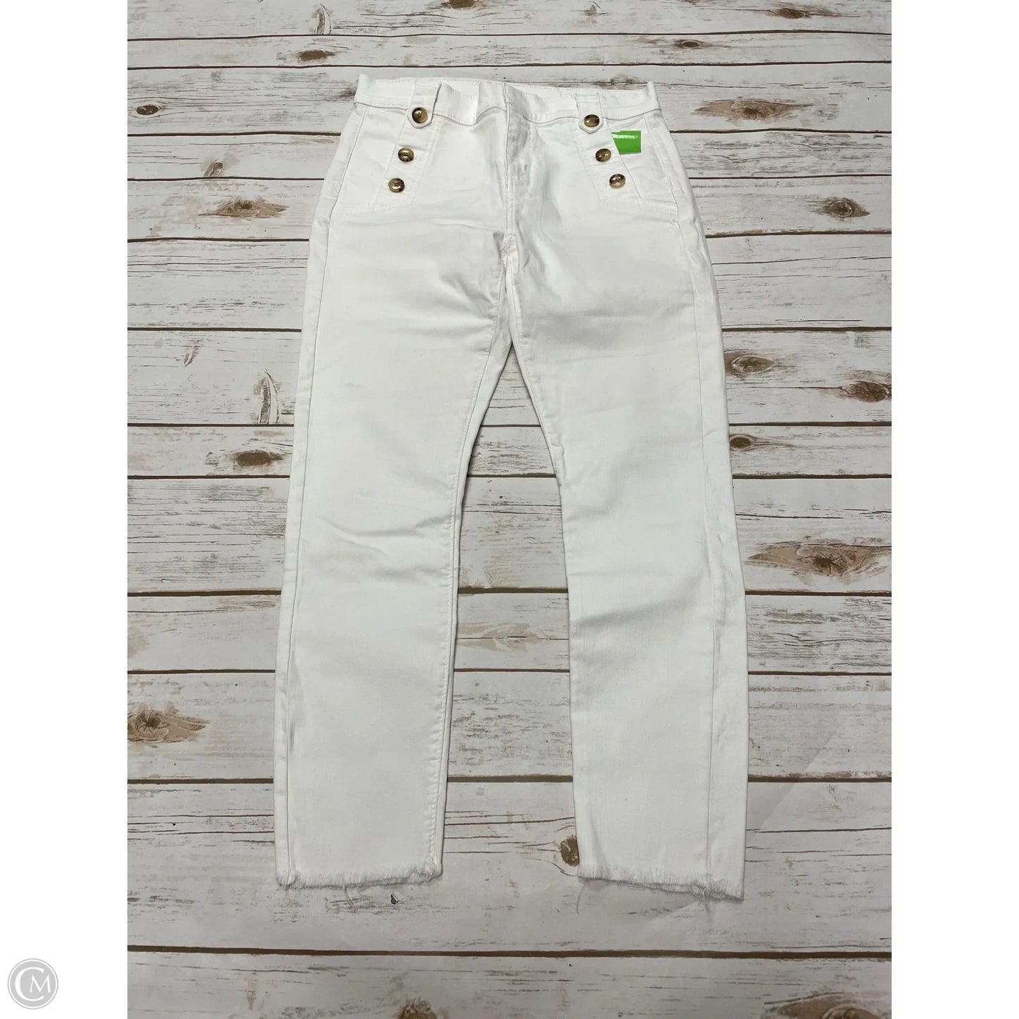 Jeans Skinny By Loft In White, Size: 2