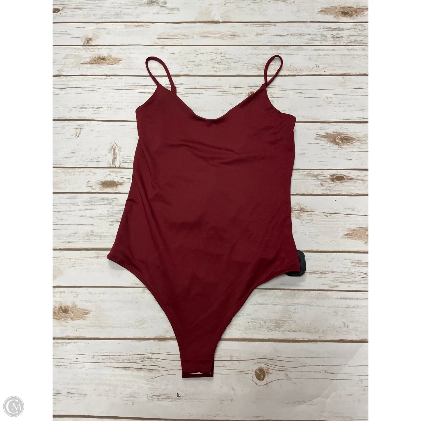 Bodysuit By Cme In Maroon, Size: M