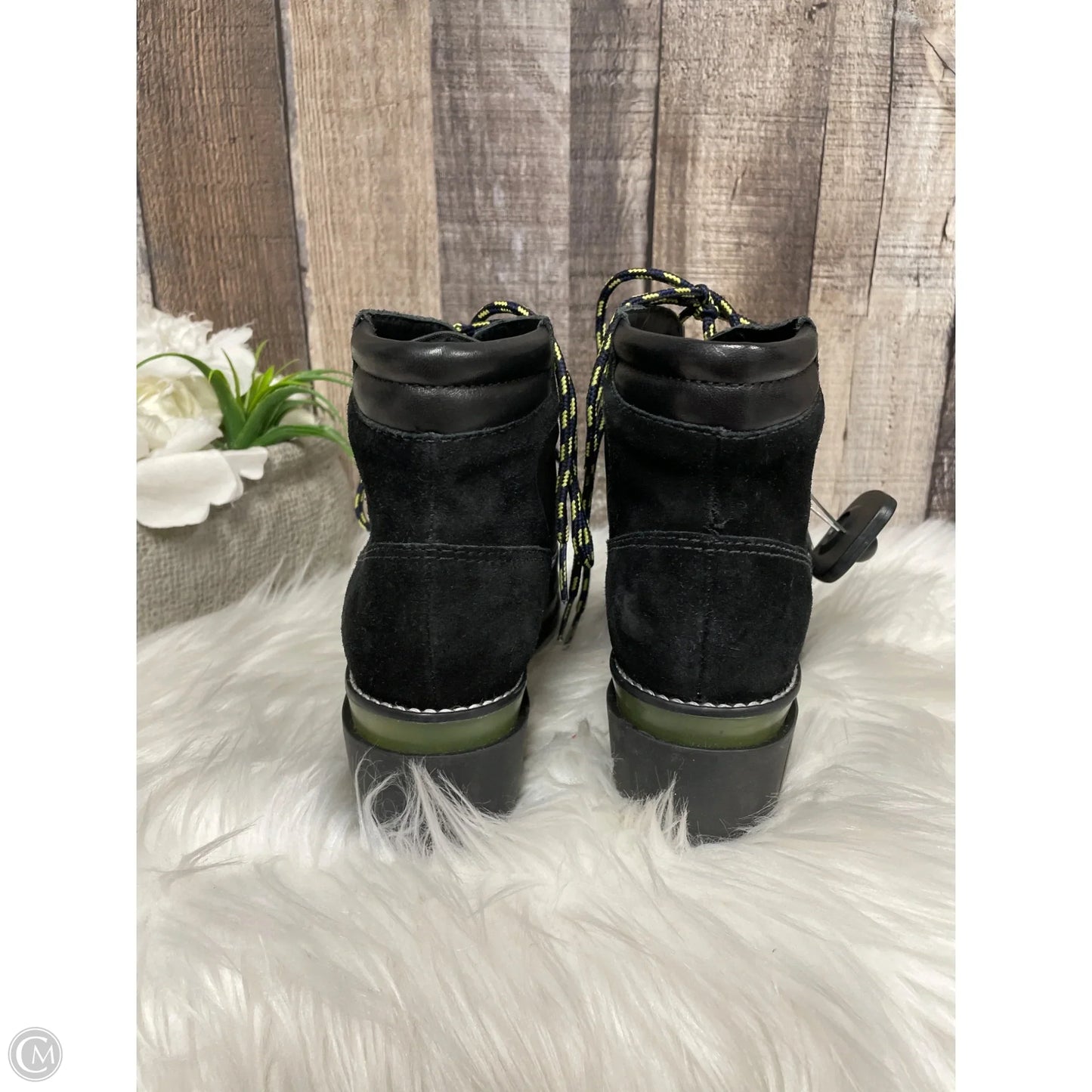 Boots Ankle Heels By Bernardo In Black & Green, Size: 6