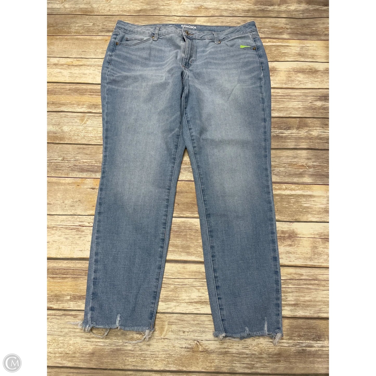 Jeans Skinny By Sonoma In Blue Denim, Size: 18