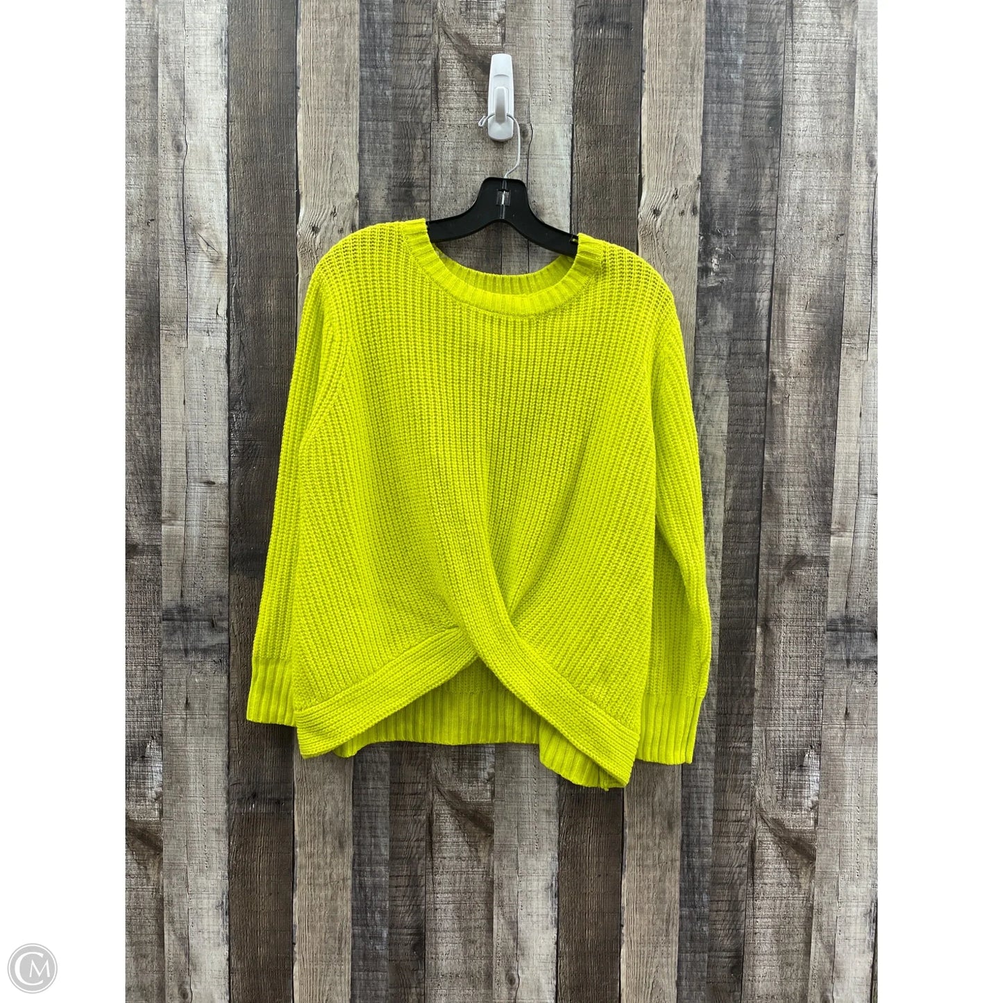 Sweater By Cme In Yellow, Size: 1x