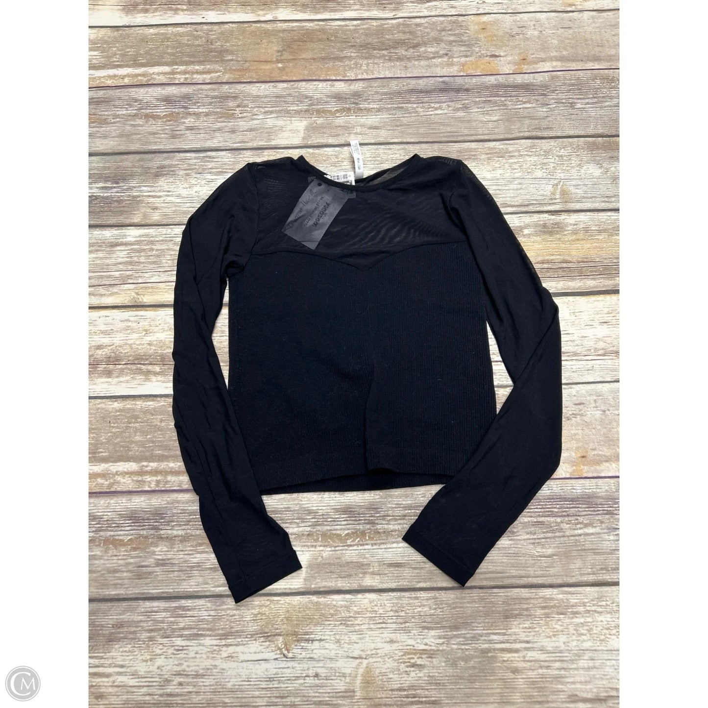 Top Long Sleeve By Active Usa In Black, Size: M