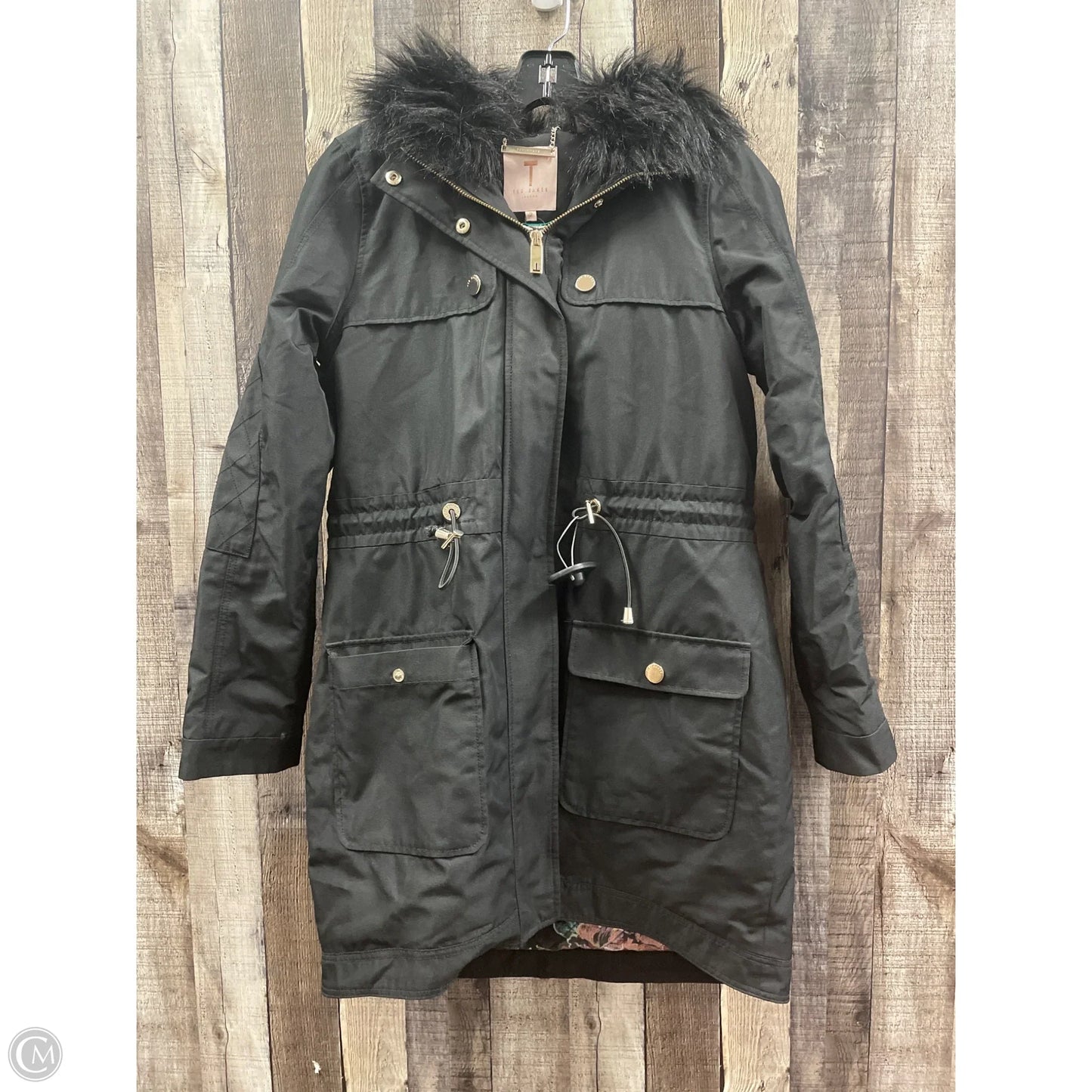 Coat Other By Ted Baker In Black, Size: Xs