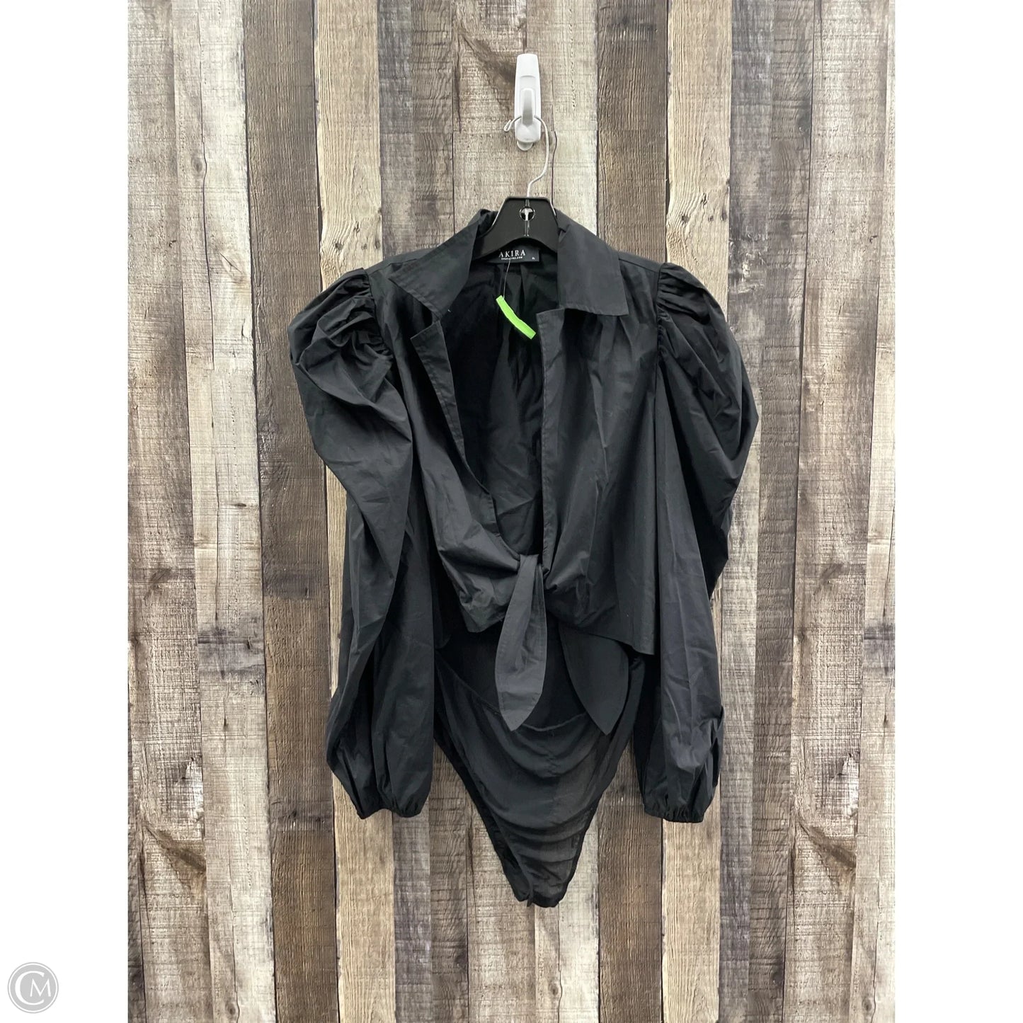 Top Long Sleeve By Akira In Black, Size: Xl