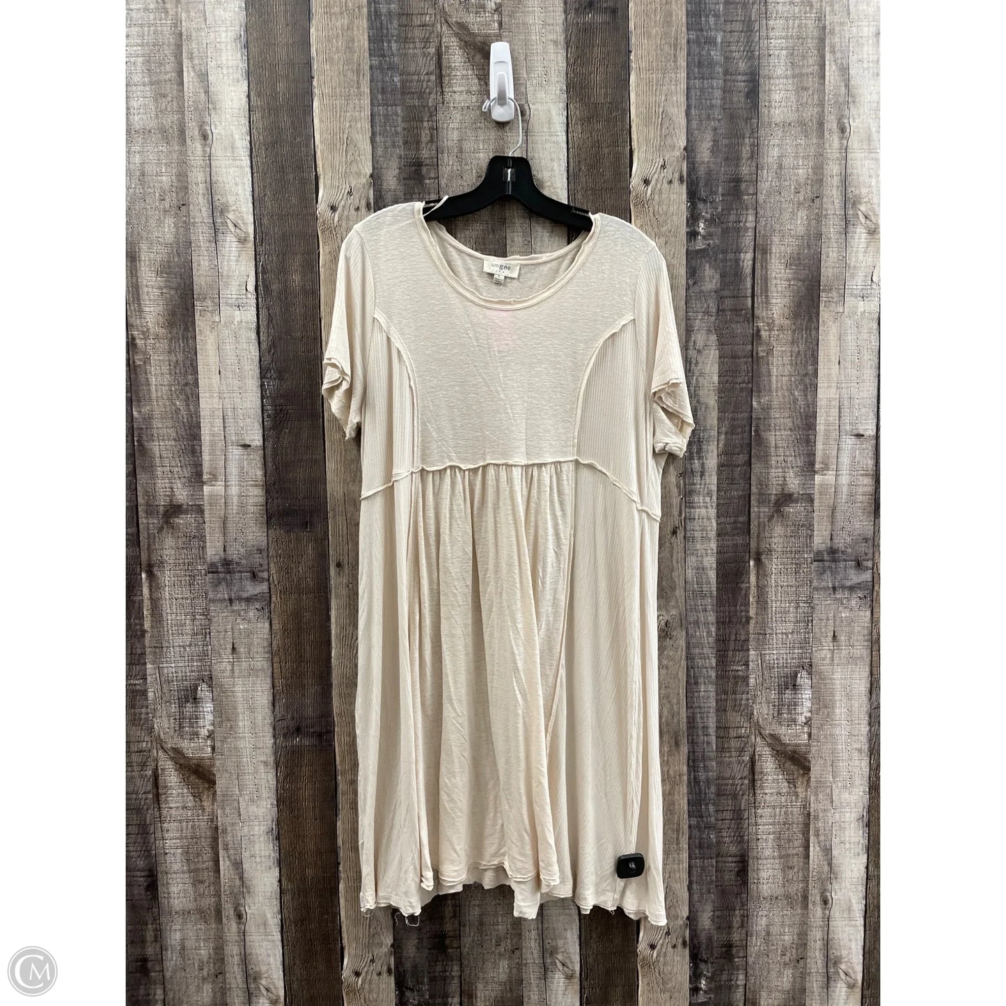 Dress Casual Midi By Umgee In Beige, Size: L