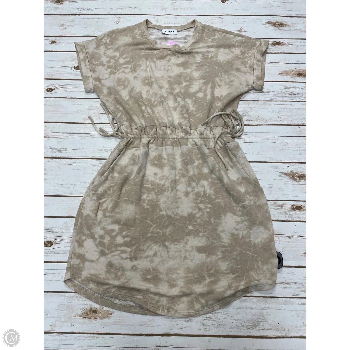 Dress Casual Short By Gilli In Tan, Size: S