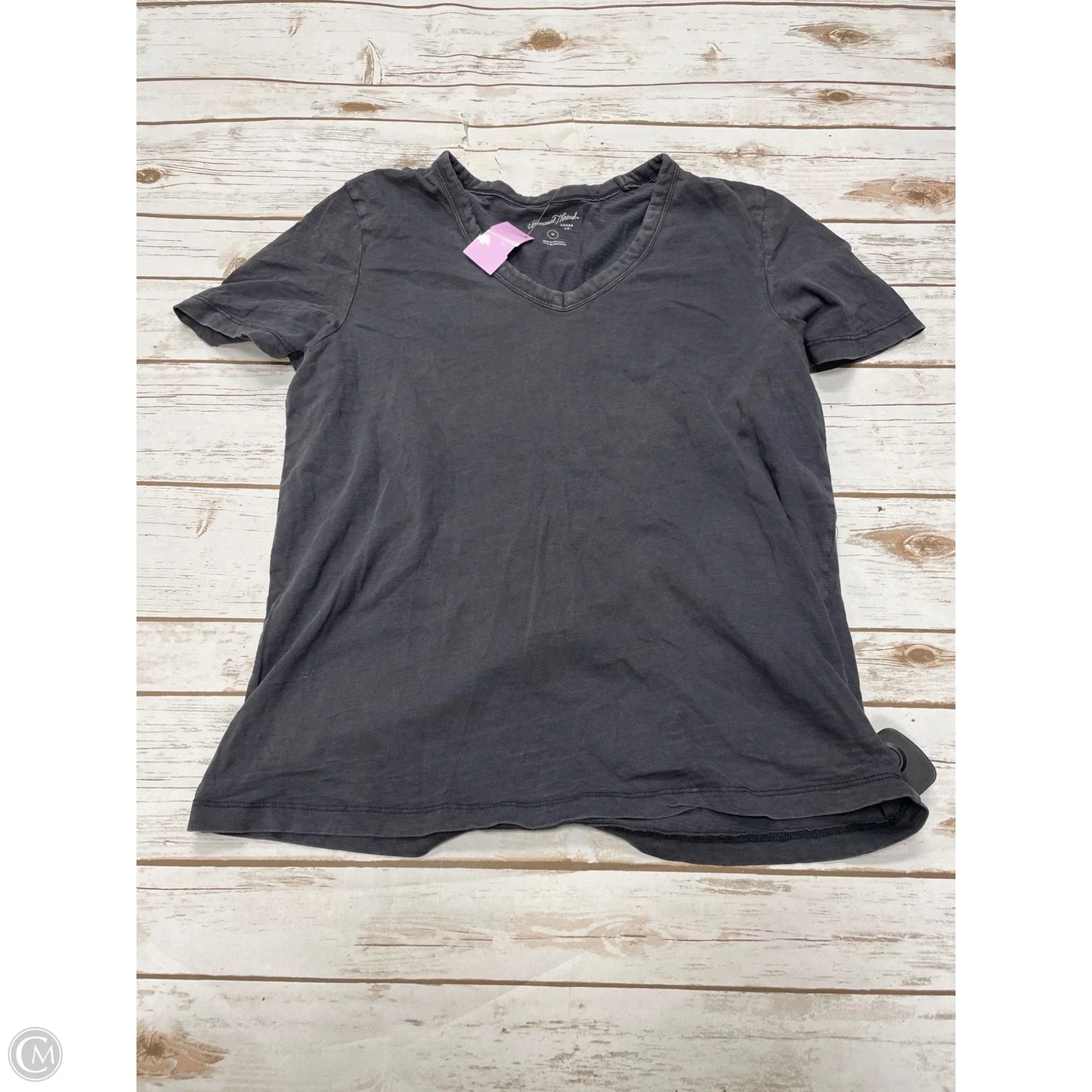 Top Short Sleeve Basic By Universal Thread In Grey, Size: M