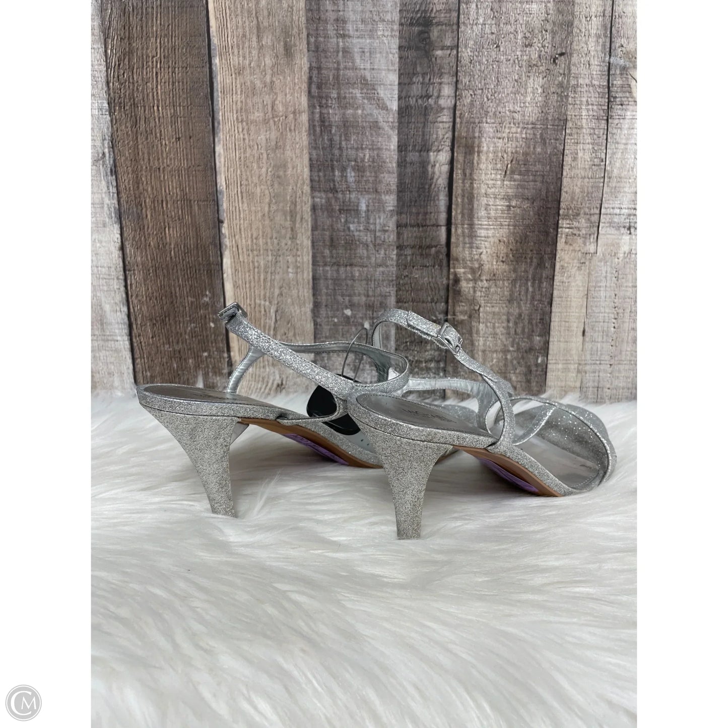 Shoes Designer By Michael Kors In Silver, Size: 9.5