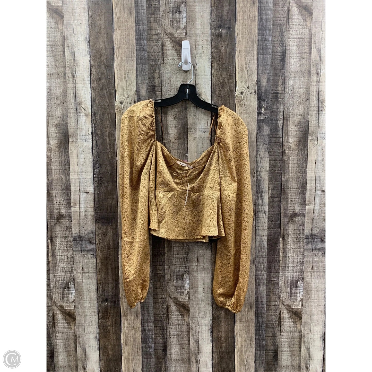 Top Long Sleeve By Mi Ami In Animal Print, Size: L
